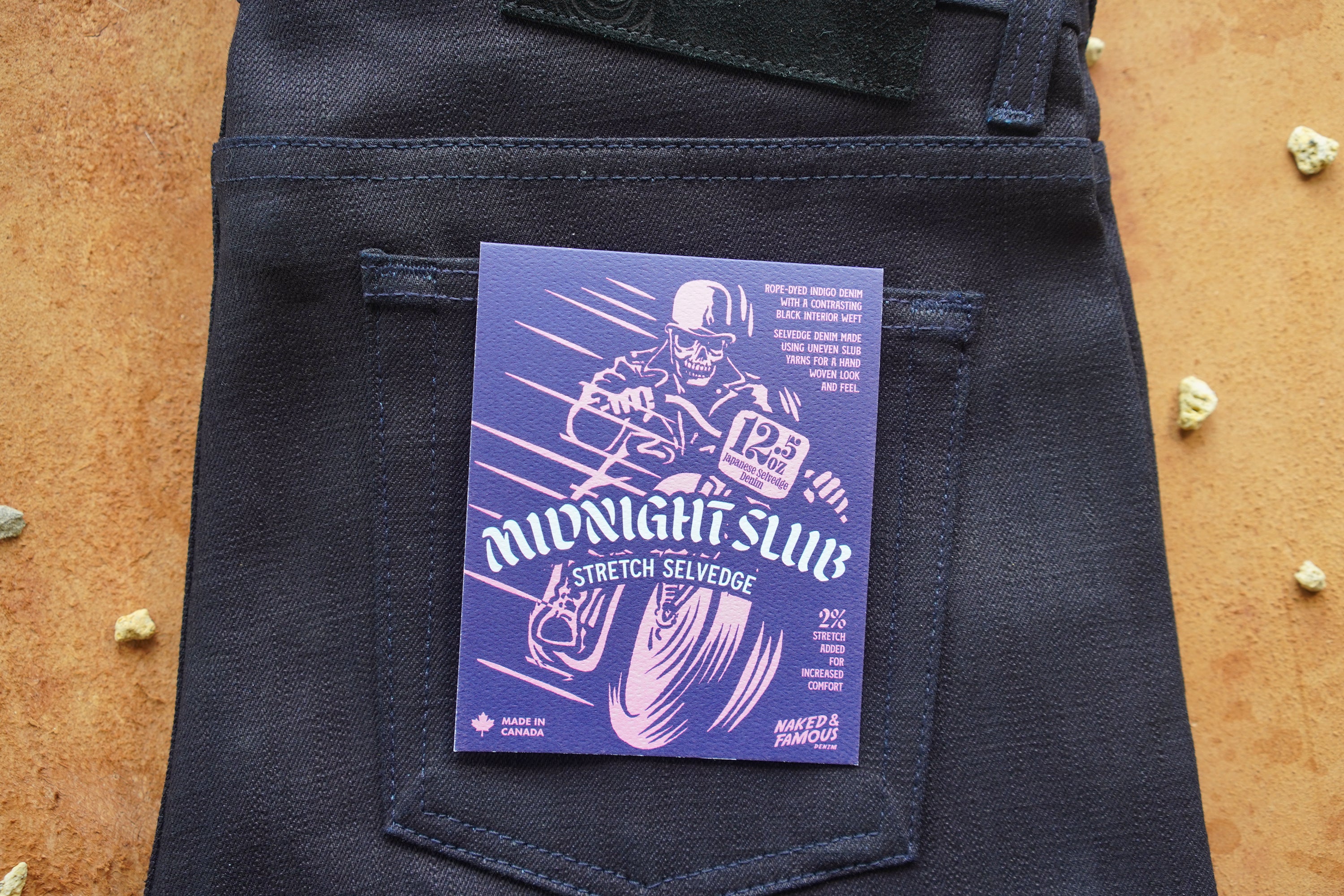 Get To Know The High Contrast Fade Potential Of The Midnight Slub Stretch Selvedge