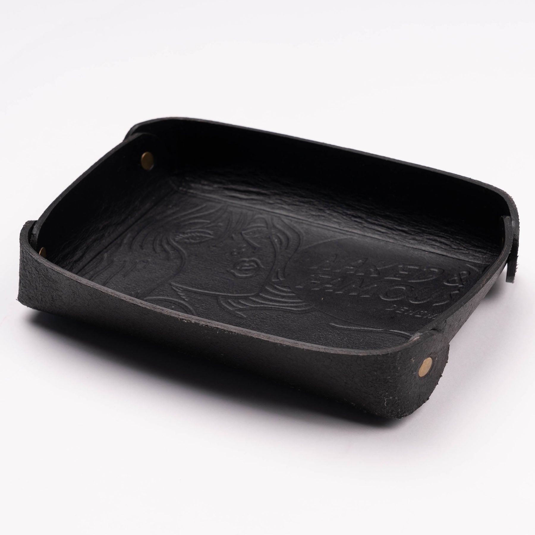 Valet Tray - Bovine Leather - Black by Naked & Famous Denim