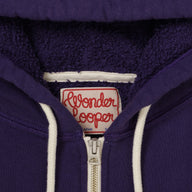 Zip Hoodie - Super Looper French Terry - Purple by Wonder Looper