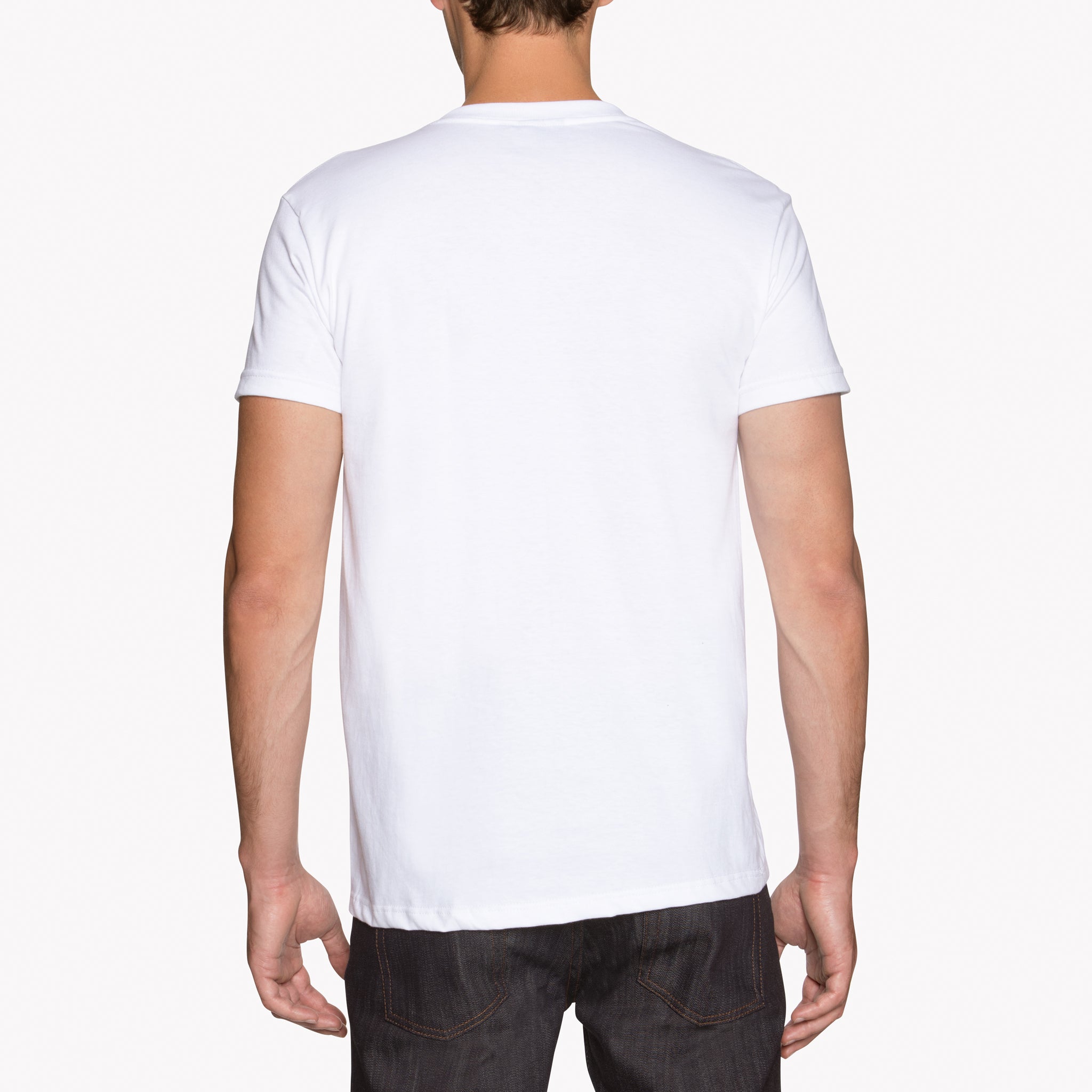 Circular Knit T-Shirt - White by Naked & Famous Denim