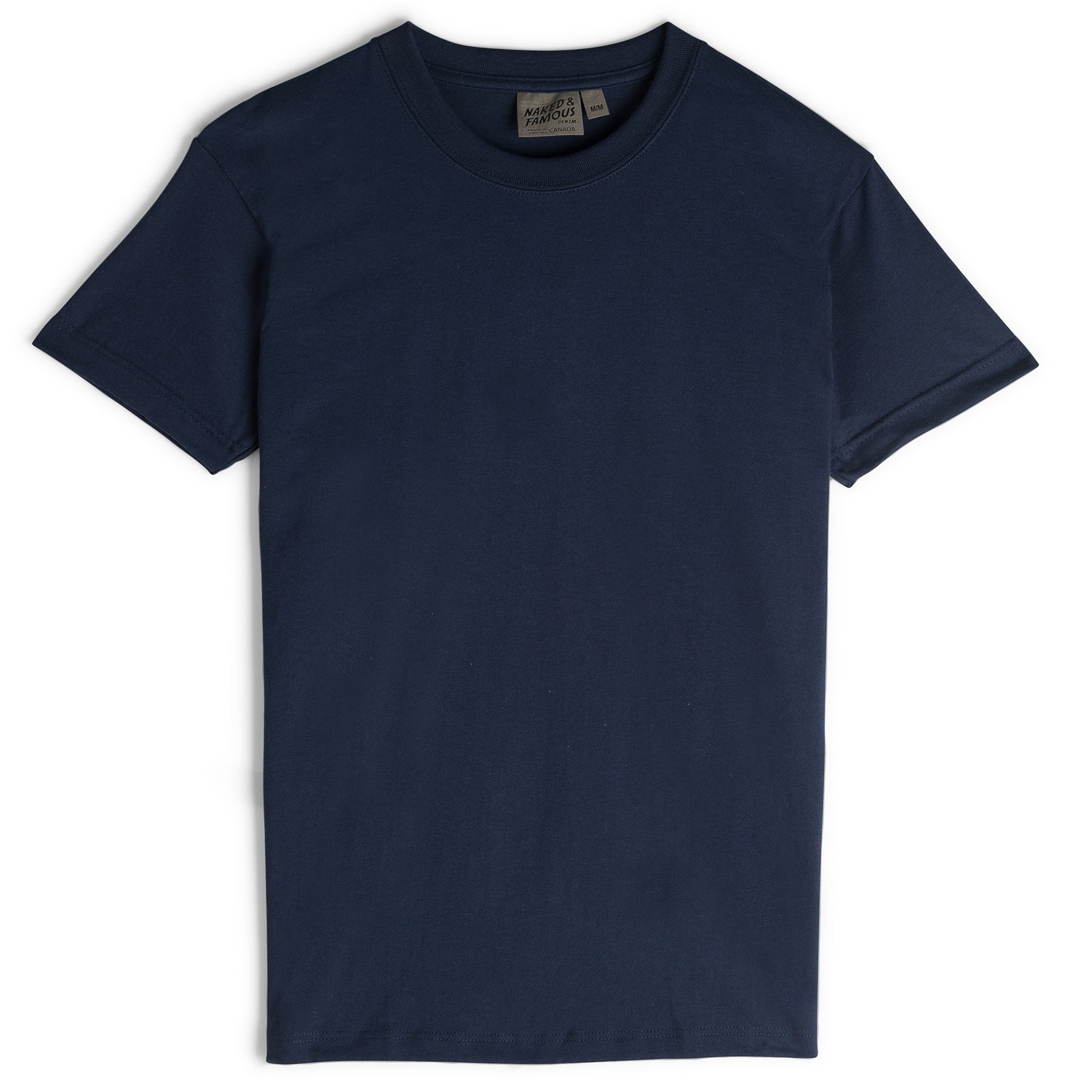Circular Knit T-Shirt - Solid Navy by Naked & Famous Denim