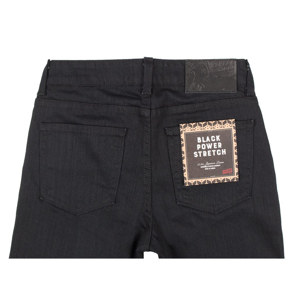 Women's - Skinny - Black Power Stretch by Naked & Famous Denim