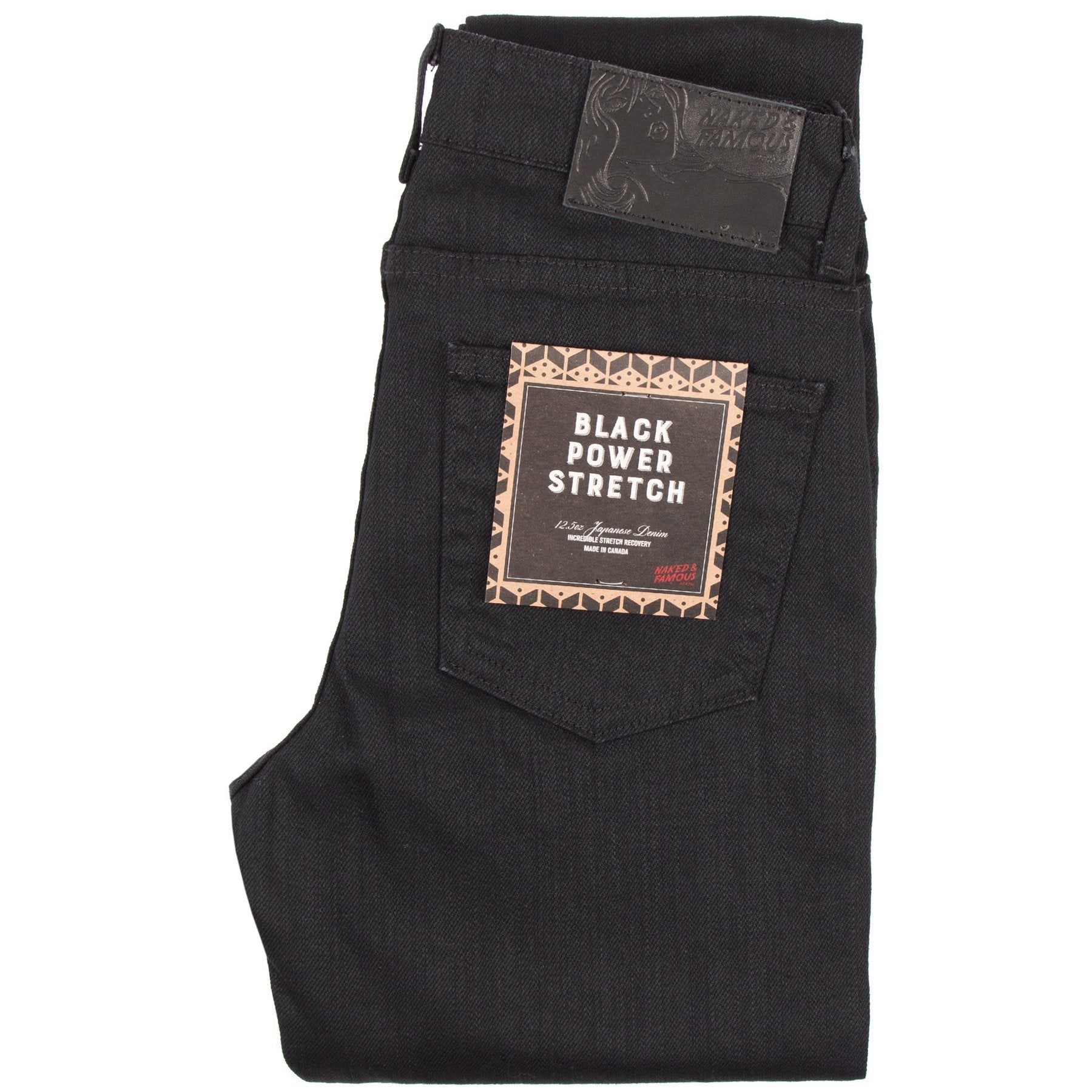 Women's - Skinny - Black Power Stretch by Naked & Famous Denim