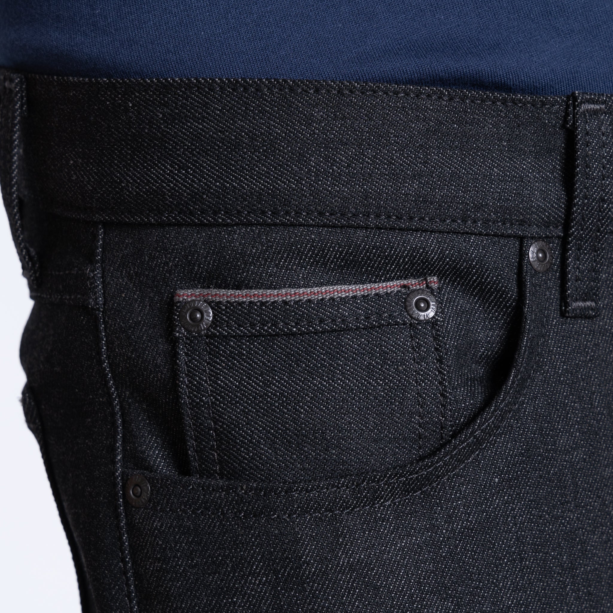 True Guy - Black x Grey Stretch Selvedge by Naked & Famous Denim