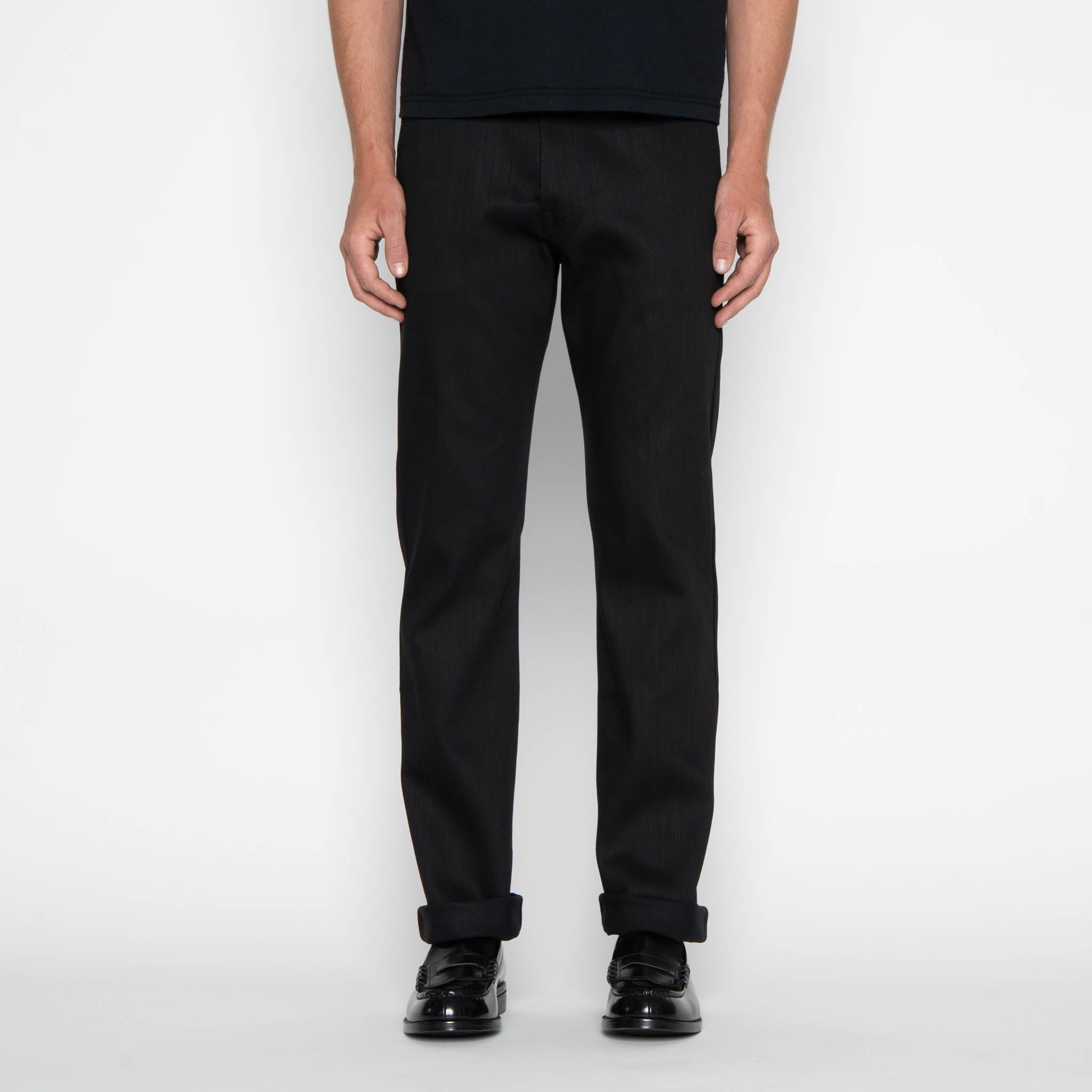 True Guy - Black Power Stretch by Naked & Famous Denim