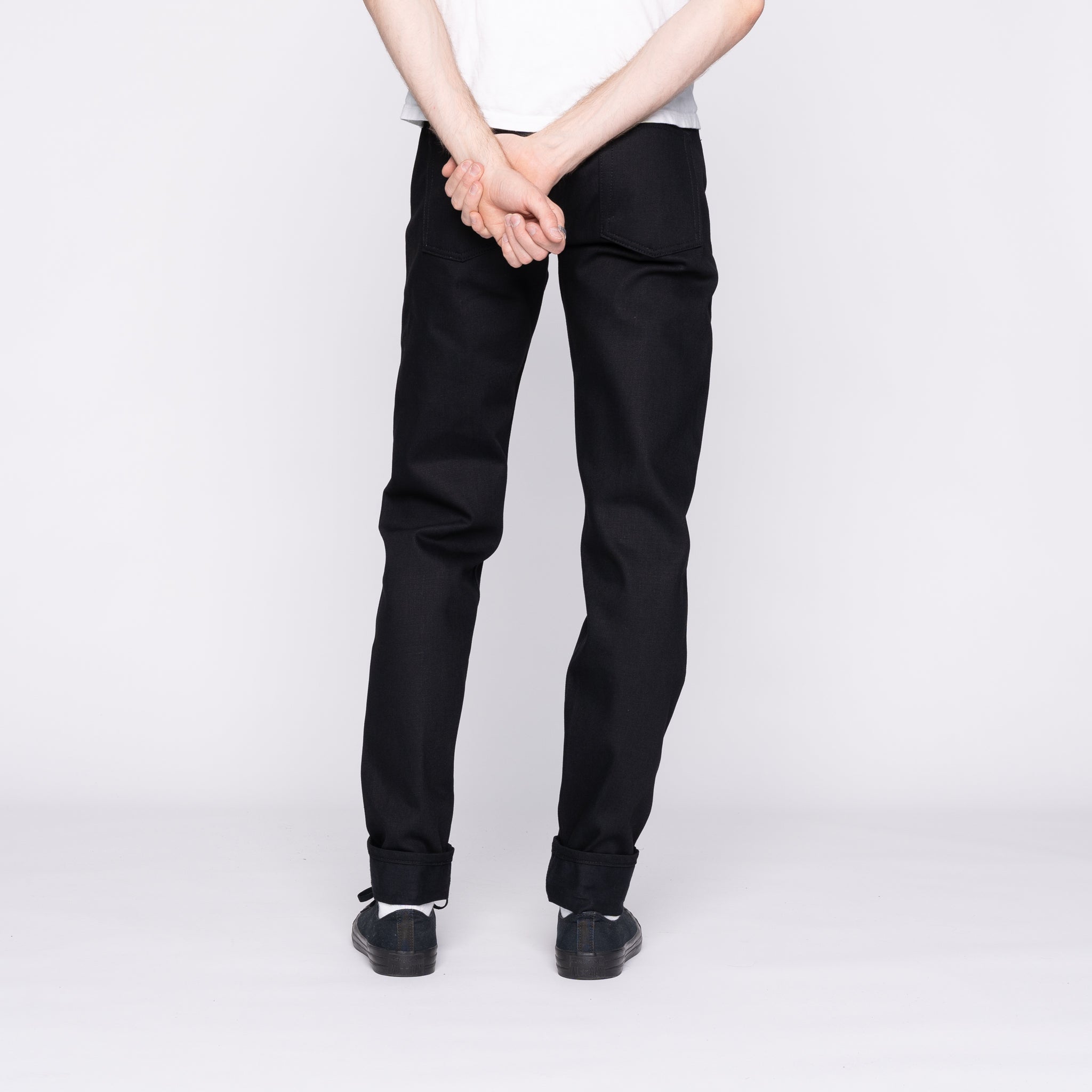 Easy Guy - Solid Black Selvedge - 36" Long Inseam by Naked & Famous Denim