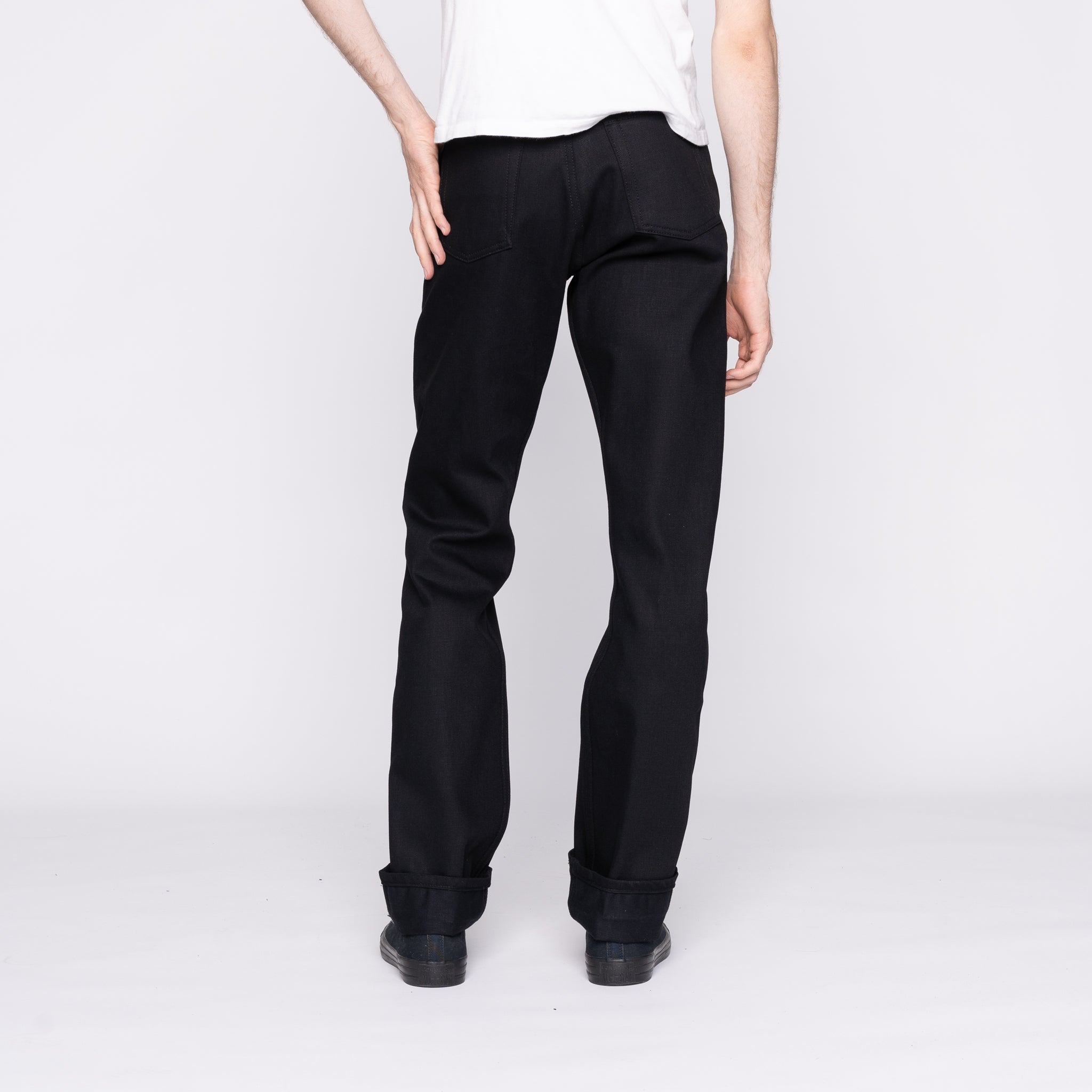 True Guy - Solid Black Selvedge - 36" Long Inseam by Naked & Famous Denim