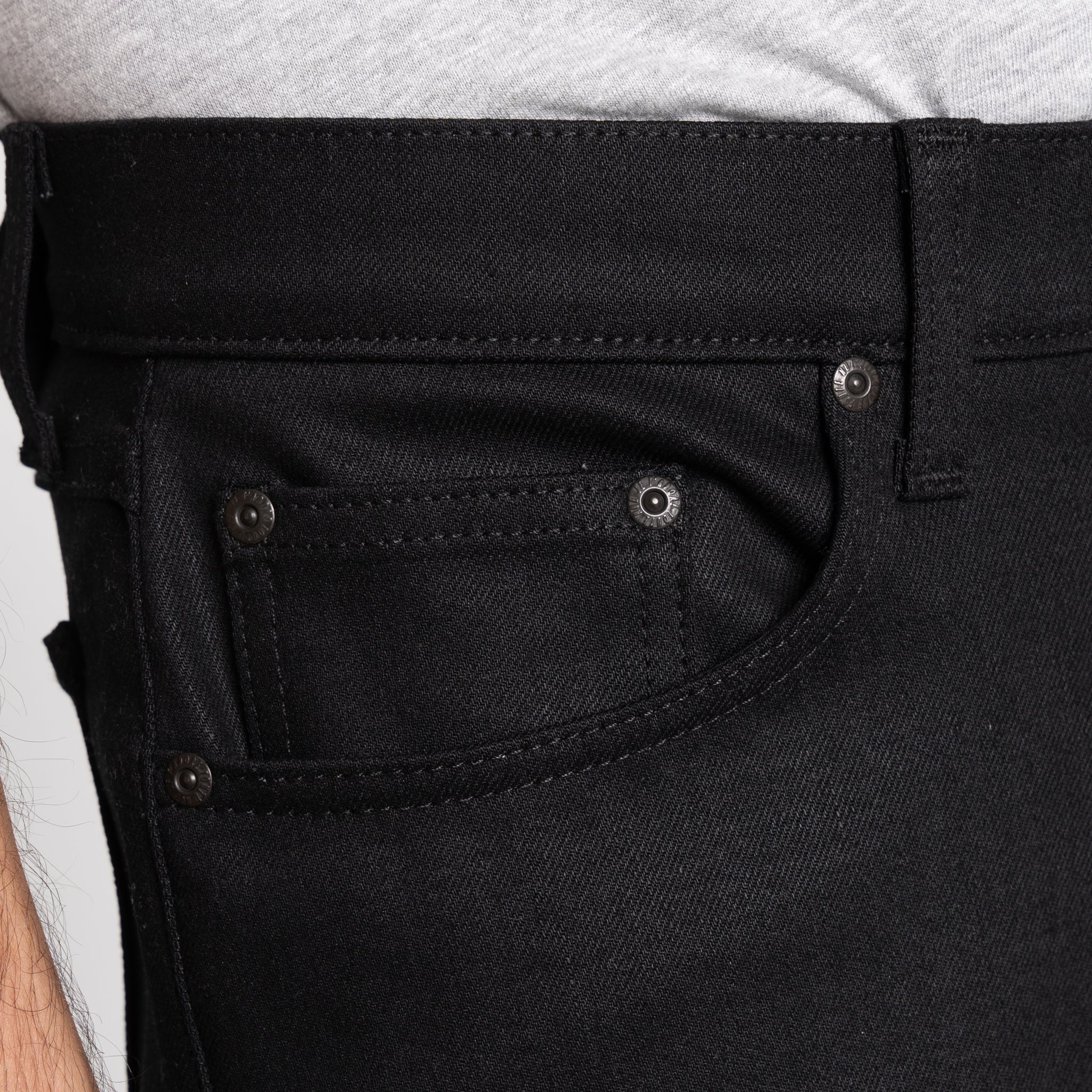 True Guy - All Black Comfort Stretch by Naked & Famous Denim