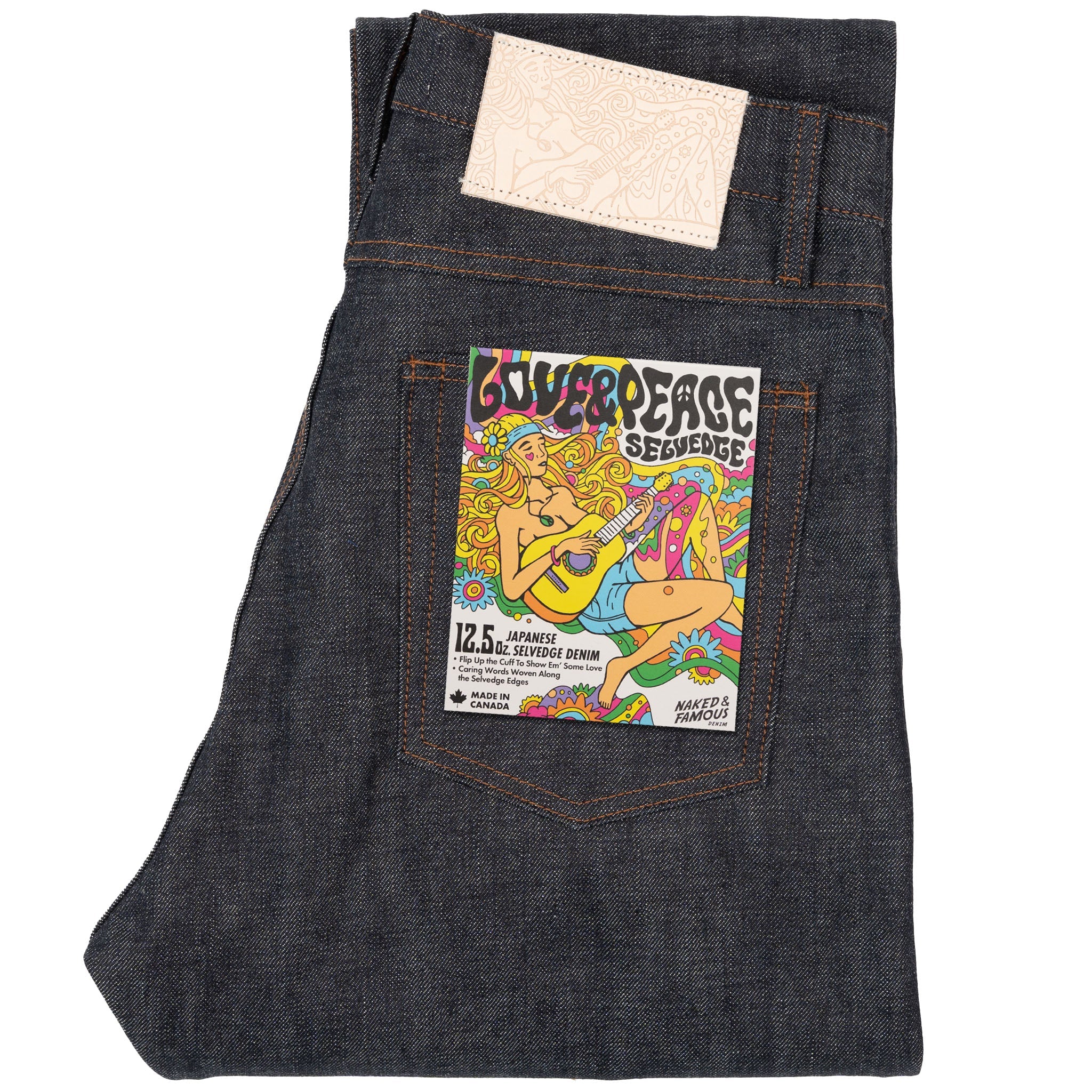 True Guy - Love & Peace Selvedge by Naked & Famous Denim