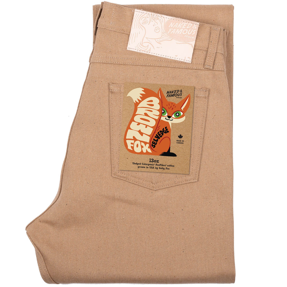 True Guy - Brown Fox Selvedge - Brown by Naked & Famous Denim