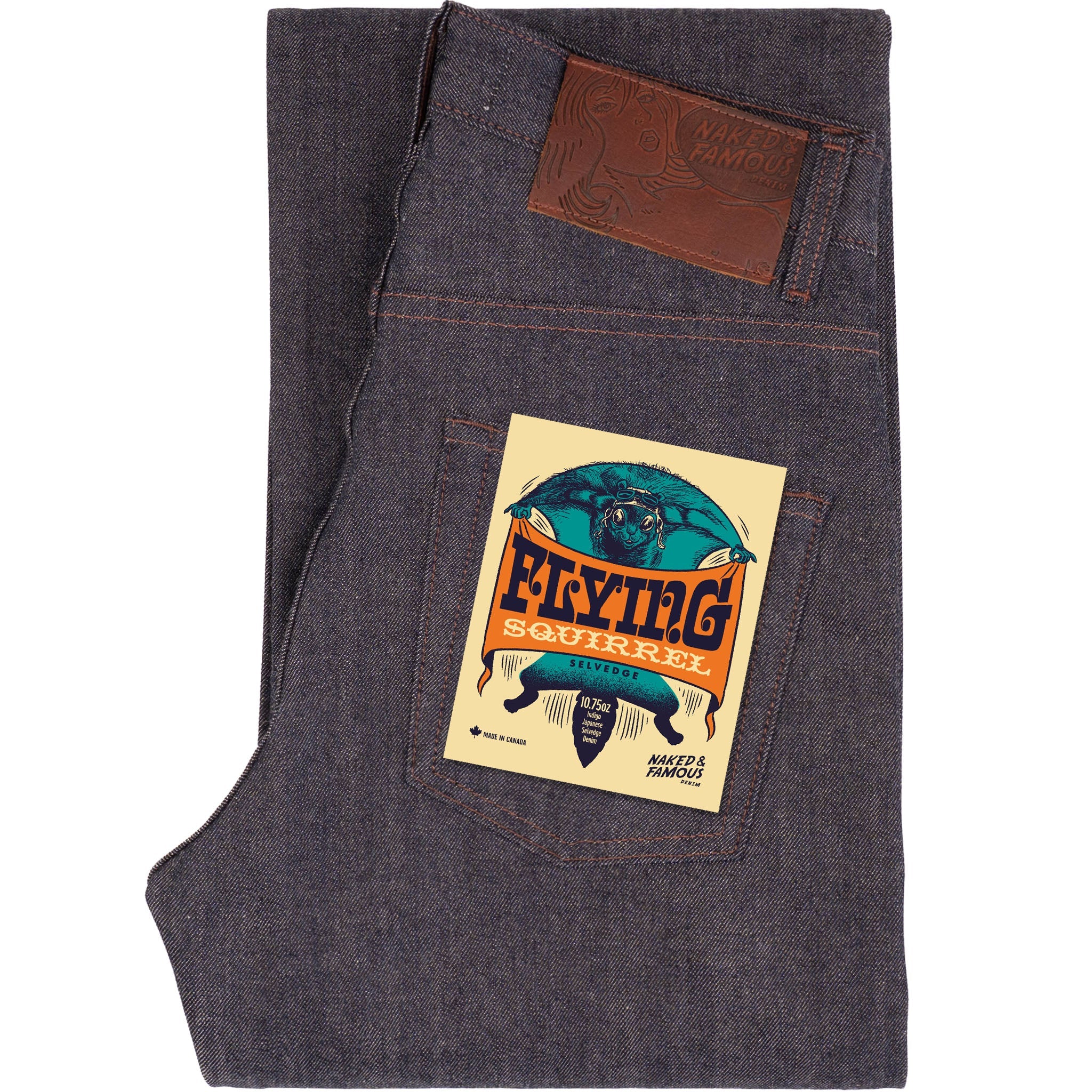 Strong Guy - Flying Squirrel Selvedge - Indigo by Naked & Famous Denim