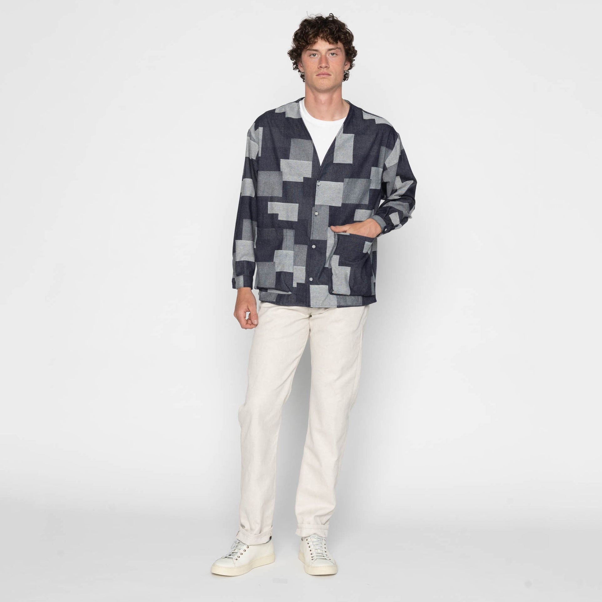 Wise Guy - Jacquard Denim - Indigo by Naked & Famous Denim