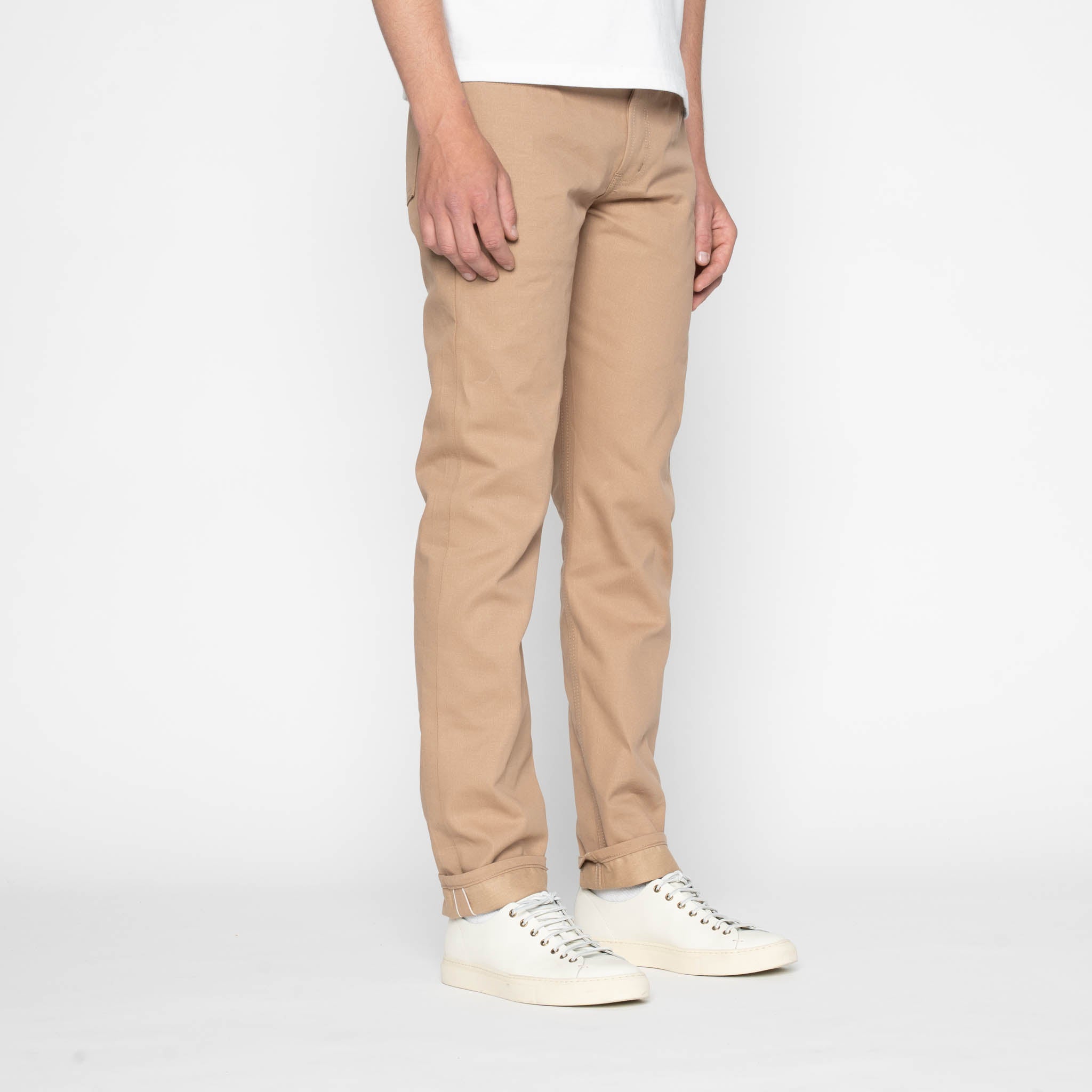 Weird Guy - Selvedge Slacks Beige by Naked & Famous Denim