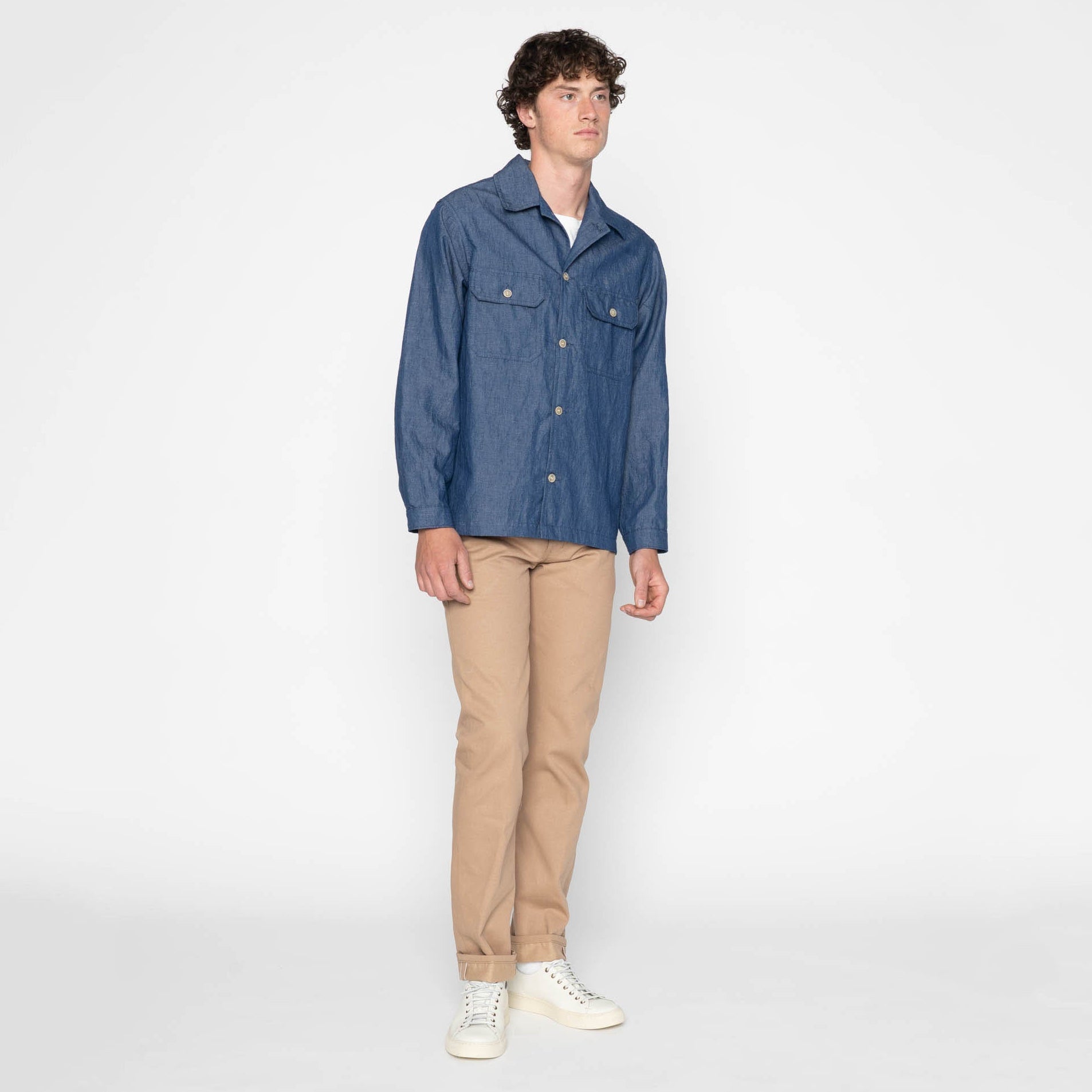 Weird Guy - Selvedge Slacks Beige by Naked & Famous Denim