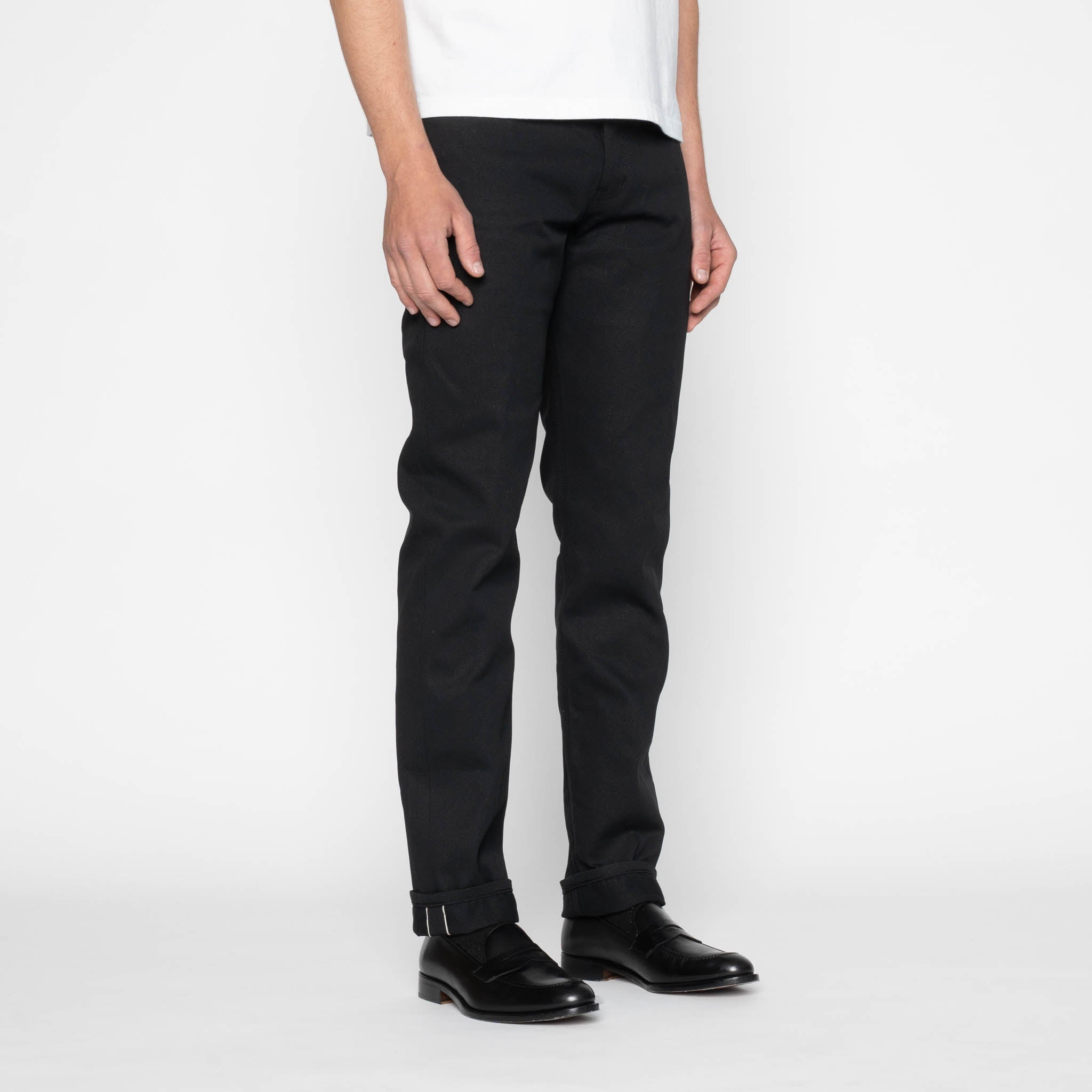 Weird Guy - Selvedge Slacks Black by Naked & Famous Denim