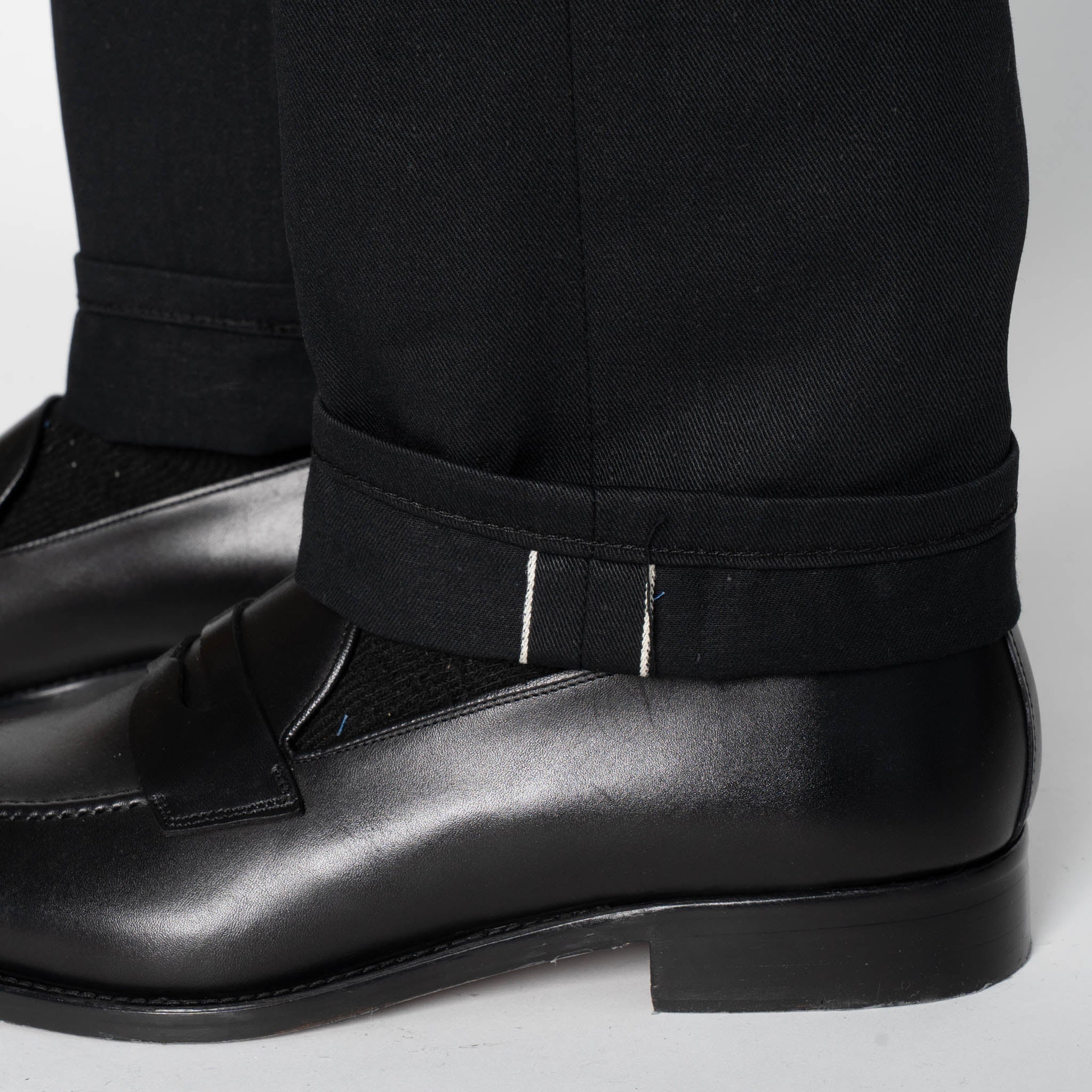 Weird Guy - Selvedge Slacks Black by Naked & Famous Denim