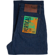 Pleated Trouser - Vertical Slub Denim by Naked & Famous Denim