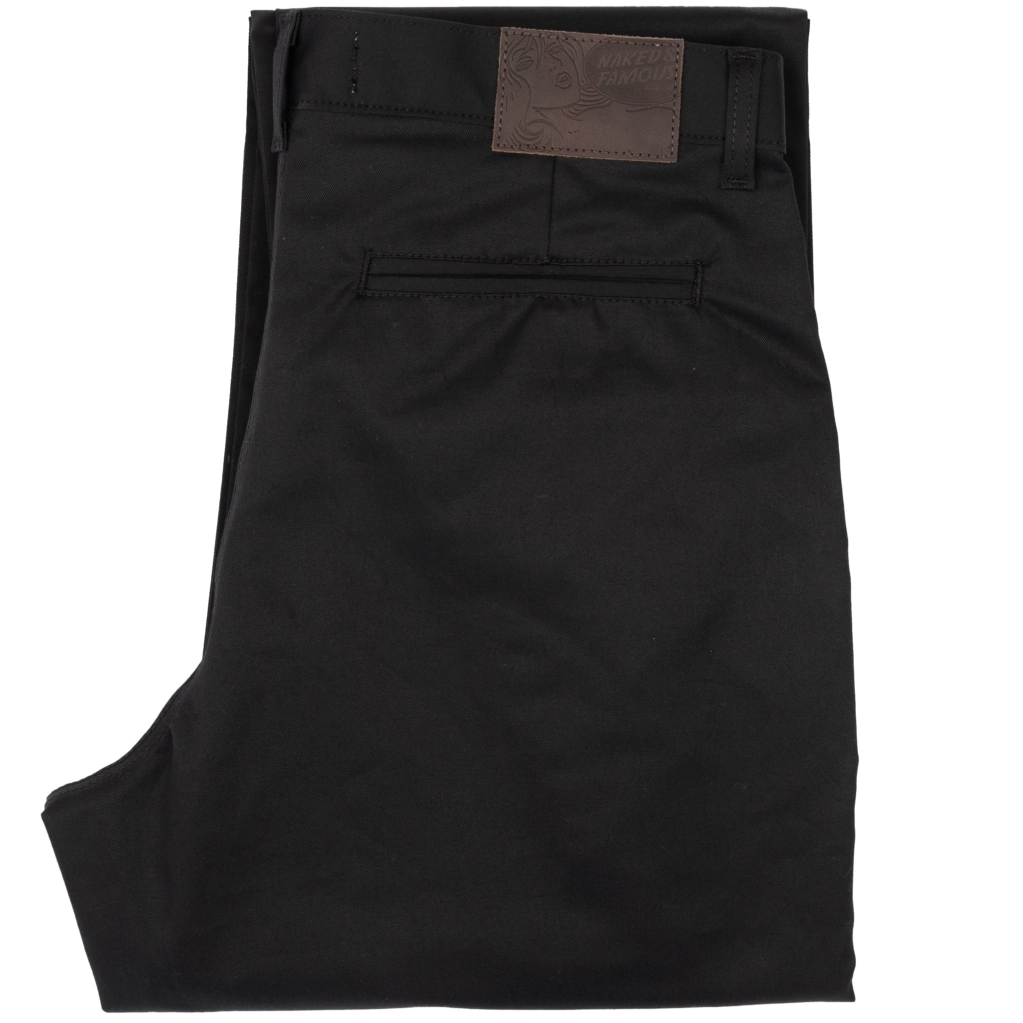 Straight Chino - Black Stretch Twill by Naked & Famous Denim