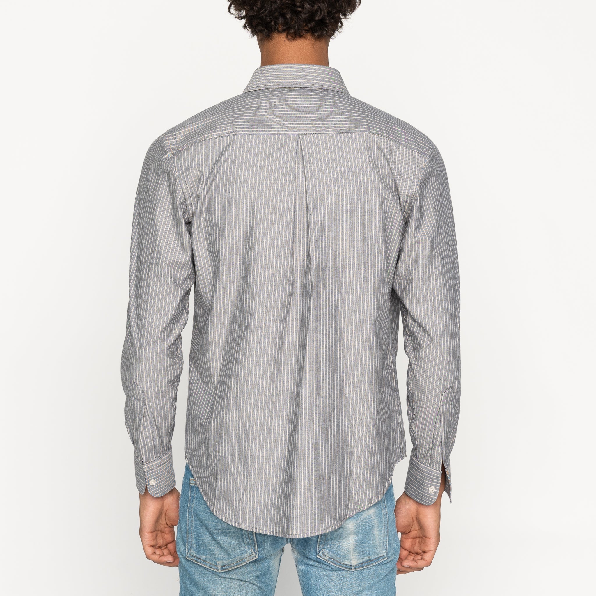 Easy Shirt - Soft Finish Classic Stripe - Indigo by Naked & Famous Denim