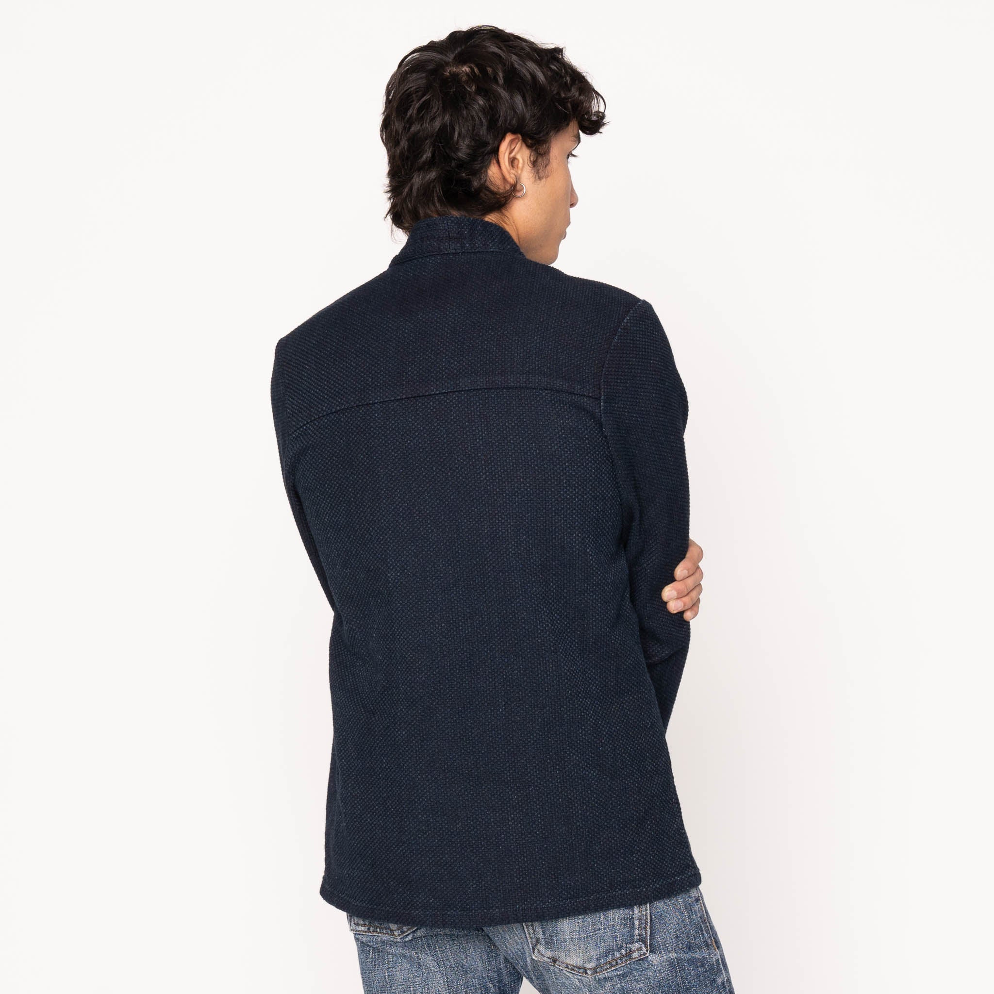 Kimono Shirt - Indigo Sashiko by Naked & Famous Denim