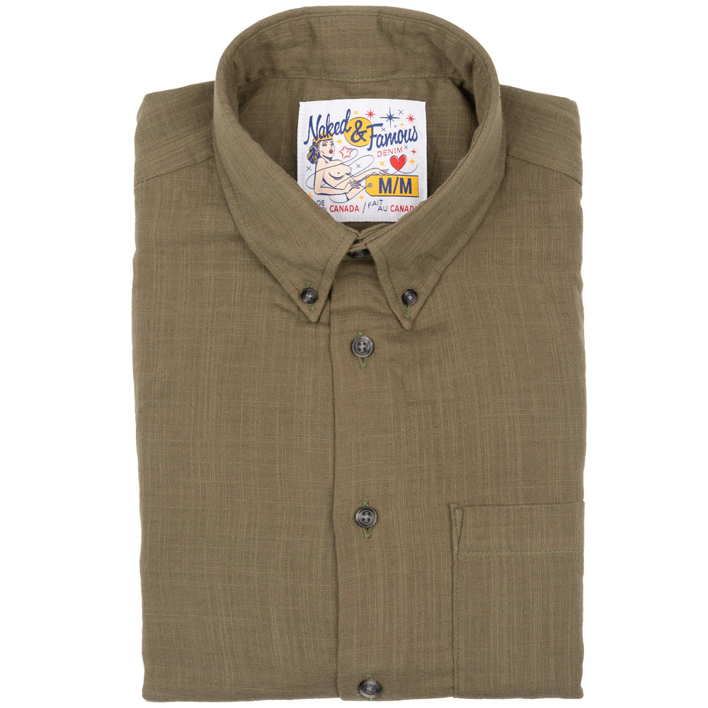 Easy Shirt - Double Weave Slub Gauze - Juniper by Naked & Famous Denim