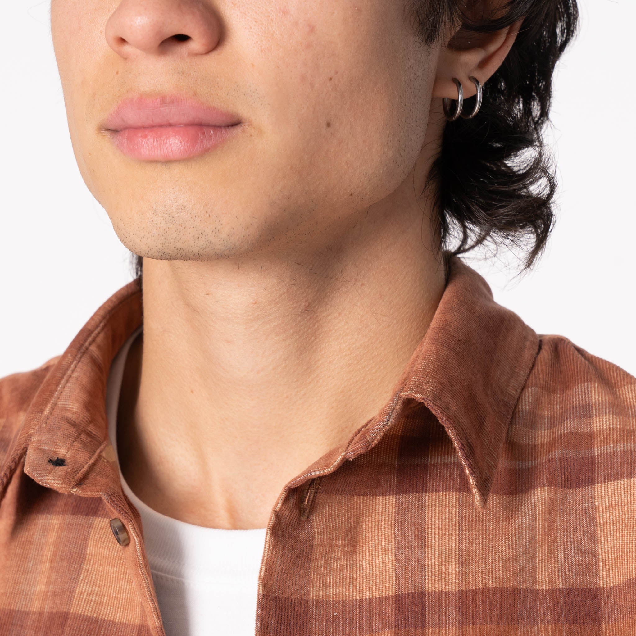 True Shirt - Corduroy Shirting (21W) - Brown / Beige by Naked & Famous Denim