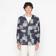 Wise Guy Jacket - Jacquard Denim - Indigo by Naked & Famous Denim