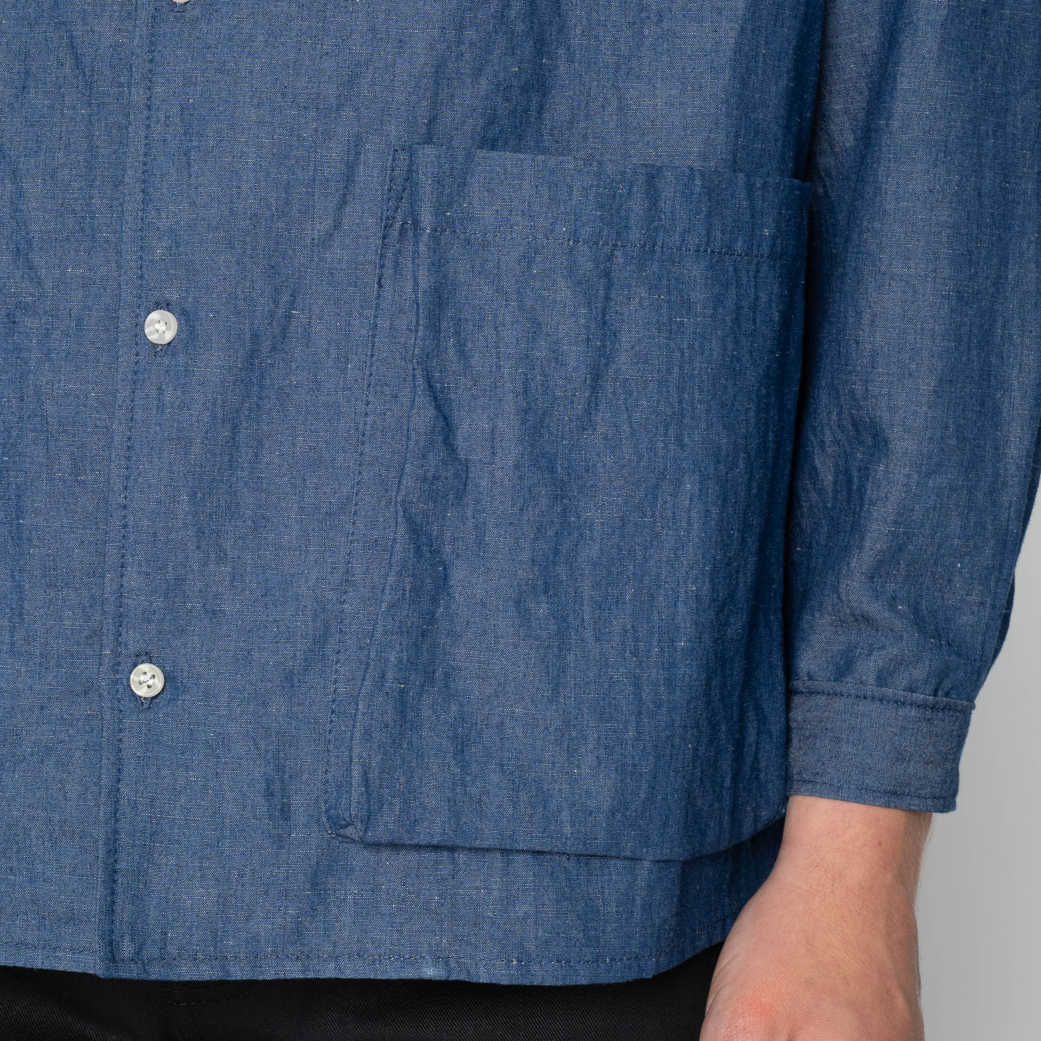 Wise Guy - Linen Blend Denim - Indigo by Naked & Famous Denim