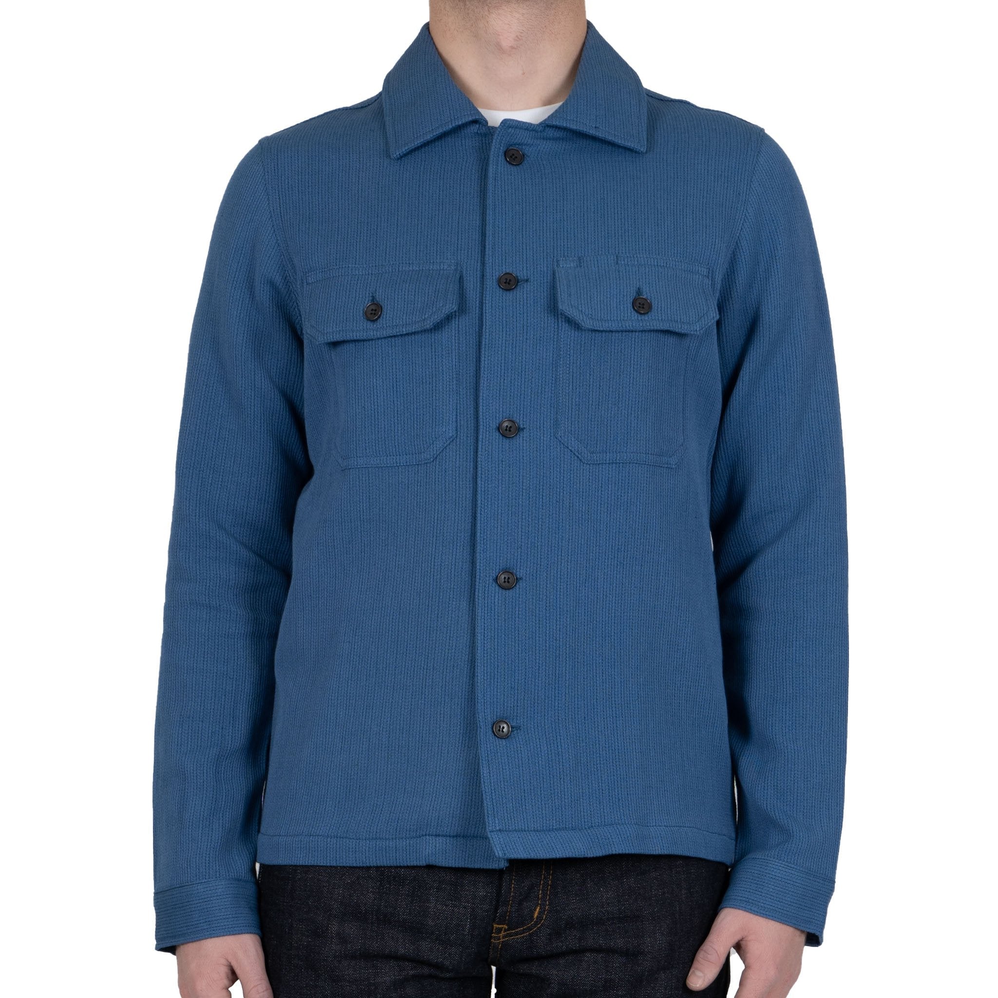 Work Shirt - Loose Weave Dobby - Pale Indigo by Naked & Famous Denim