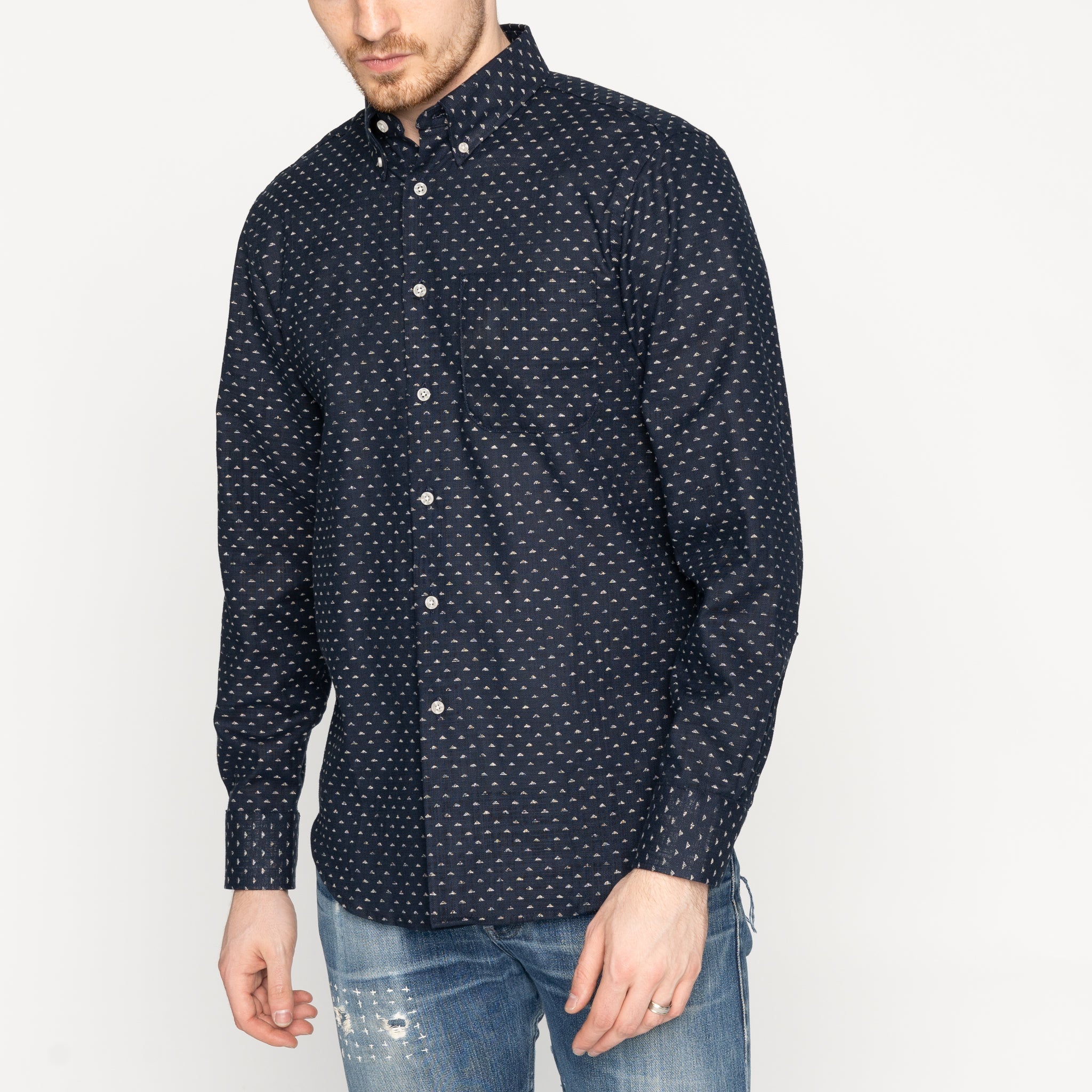 Easy Shirt - Kimono Triangles by Naked & Famous Denim