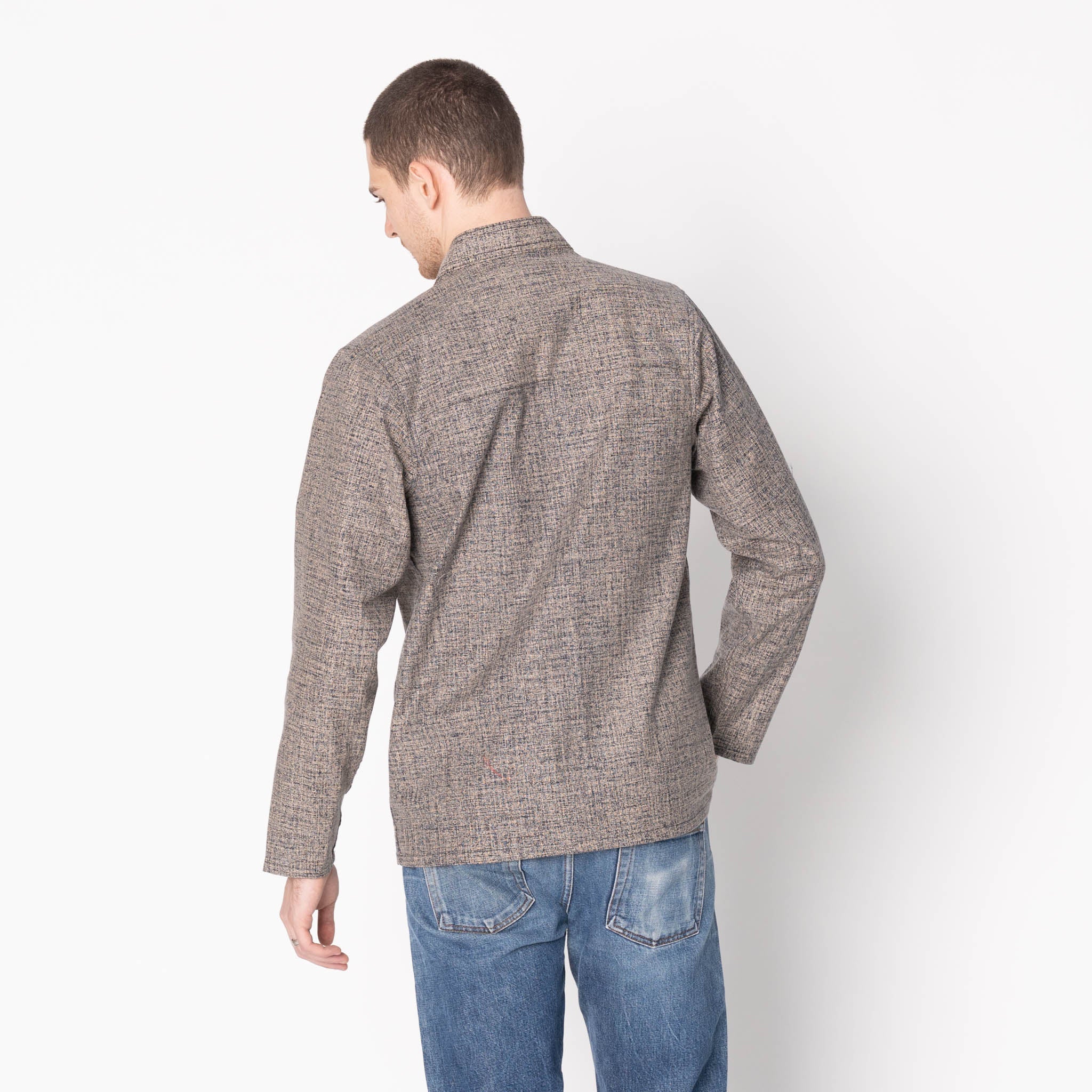 Kimono Shirt - Kimono Scramble - Indigo by Naked & Famous Denim