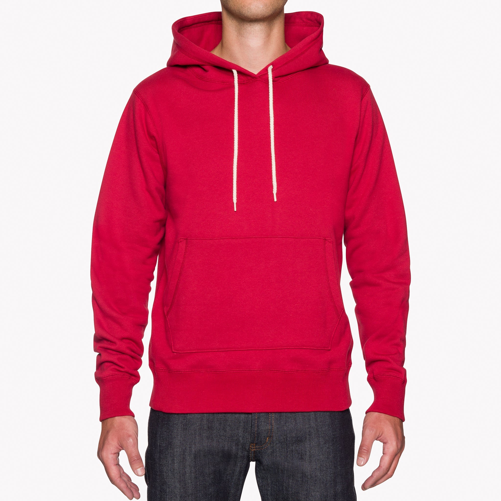 Pullover Hoodie - Heavyweight Terry - Red by Naked & Famous Denim