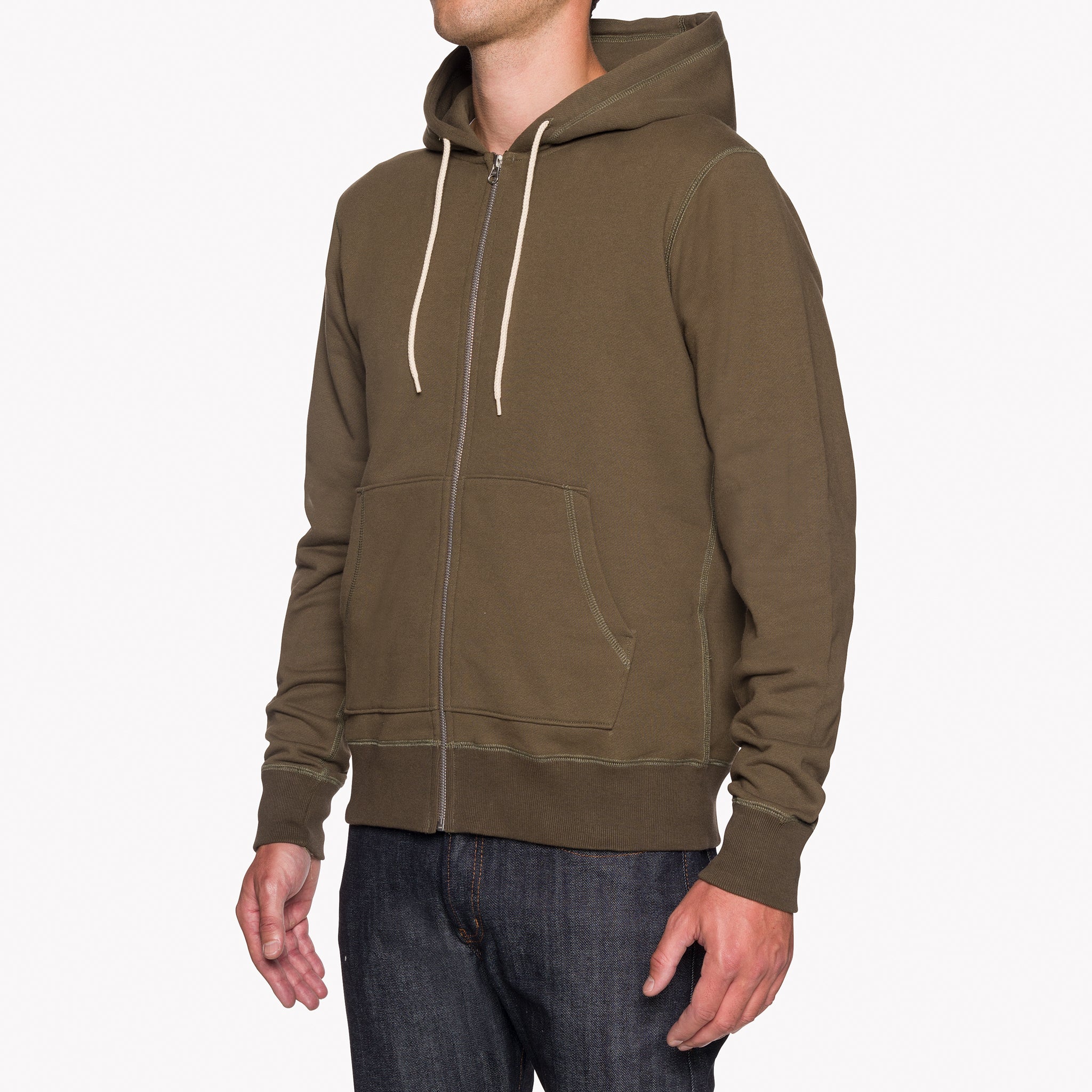 Zip Hoodie - Heavyweight Terry - Hunter by Naked & Famous Denim