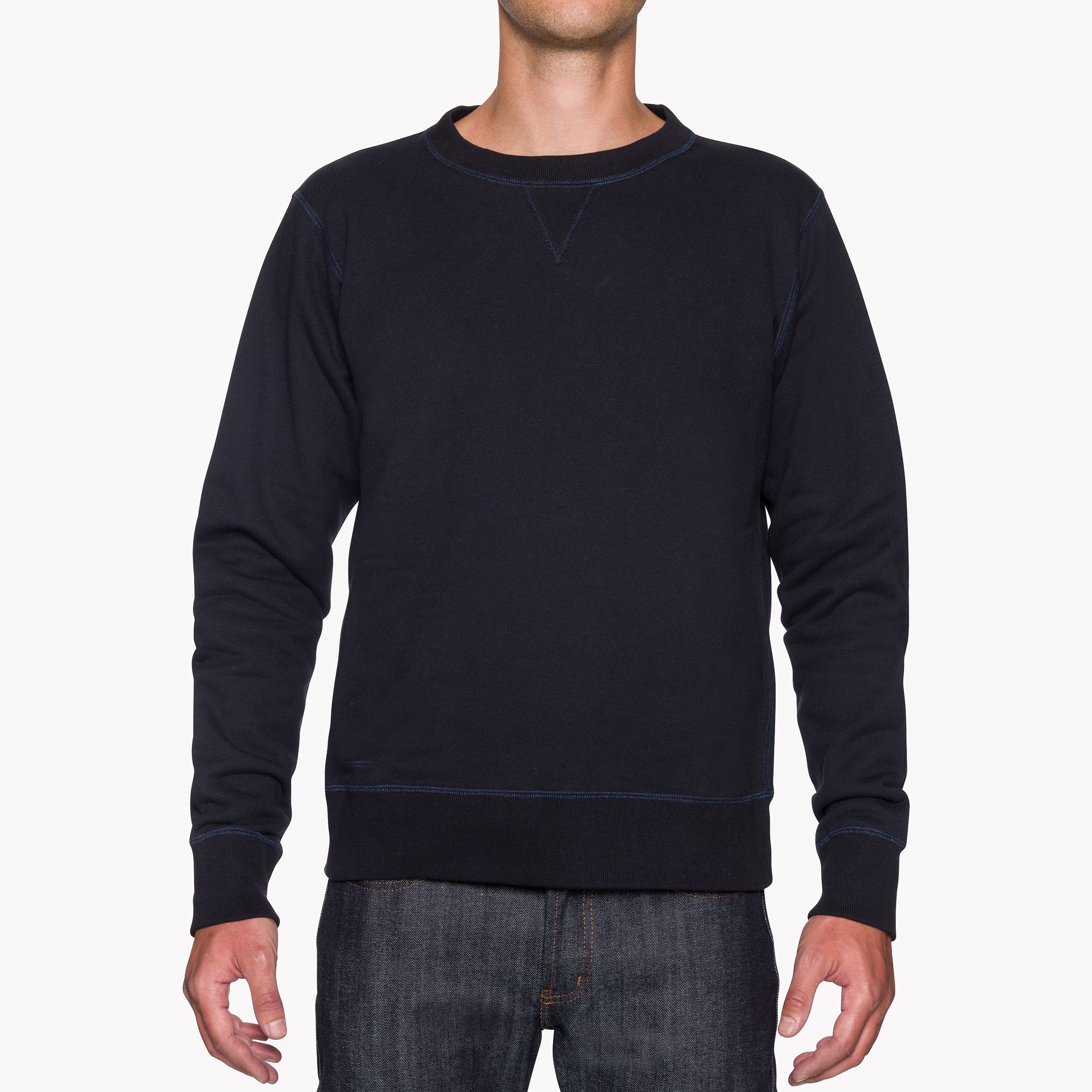 Crewneck - Heavyweight Terry - Navy by Naked & Famous Denim