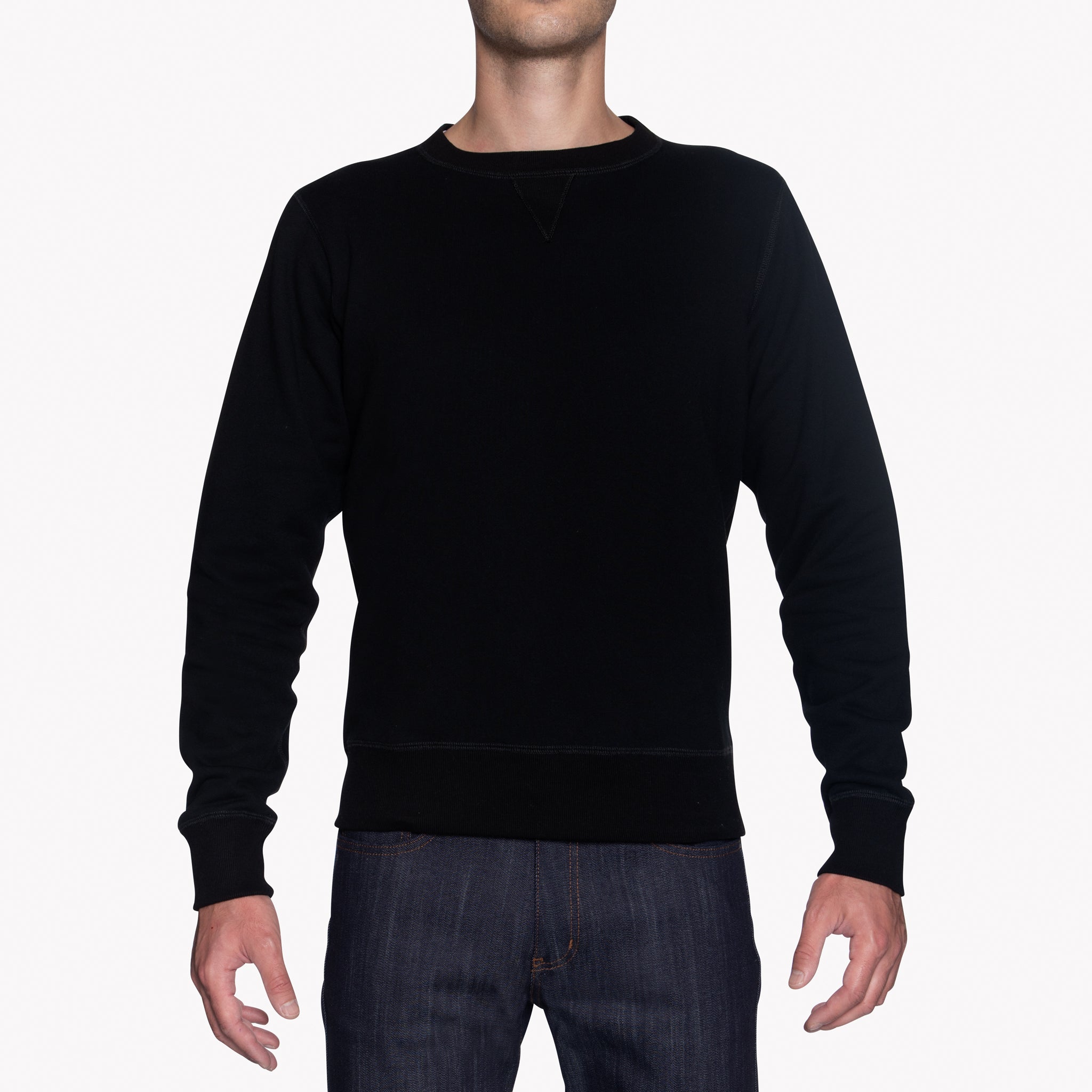 Crewneck - Heavyweight Terry - Black by Naked & Famous Denim
