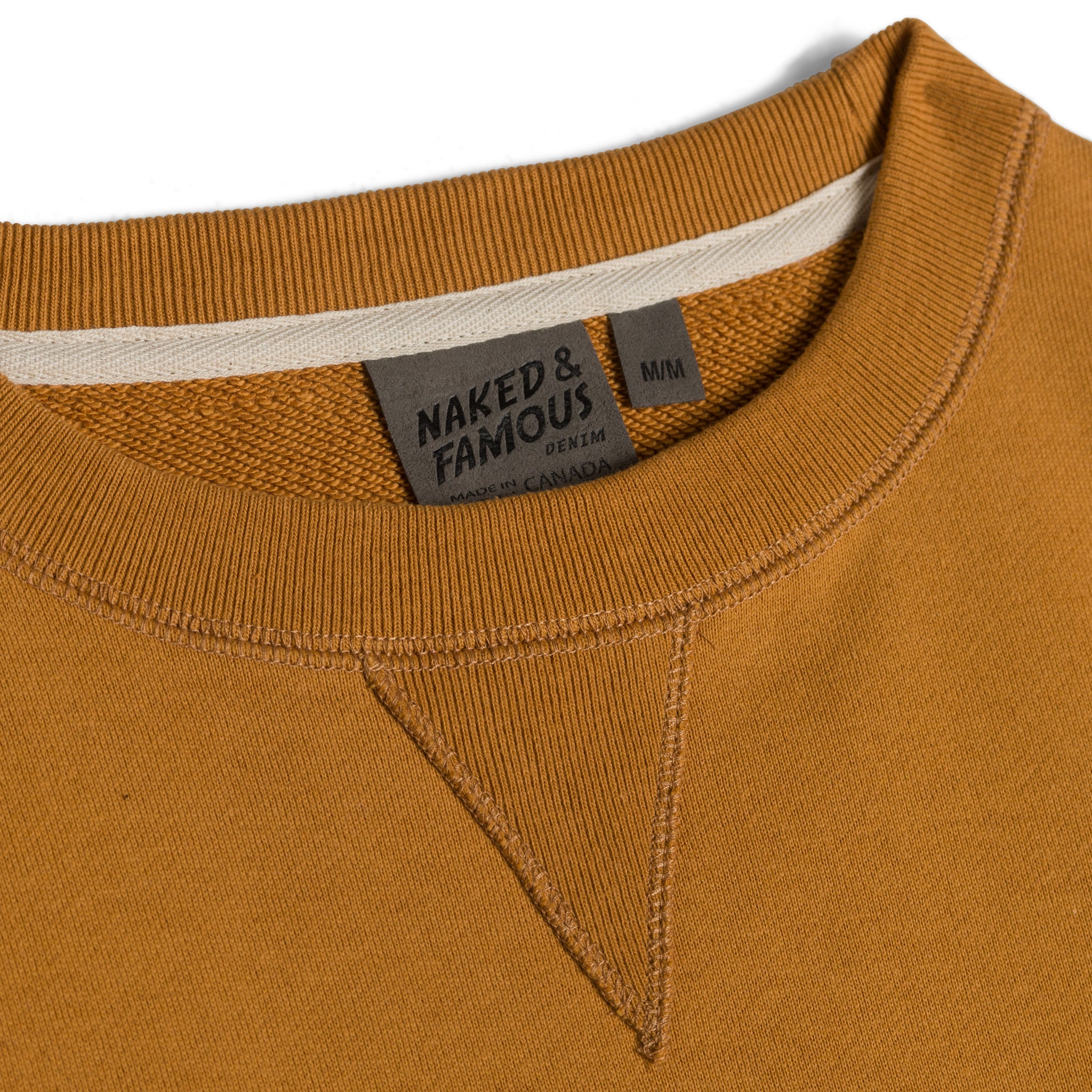 Crewneck - Heavyweight Terry - Amber by Naked & Famous Denim