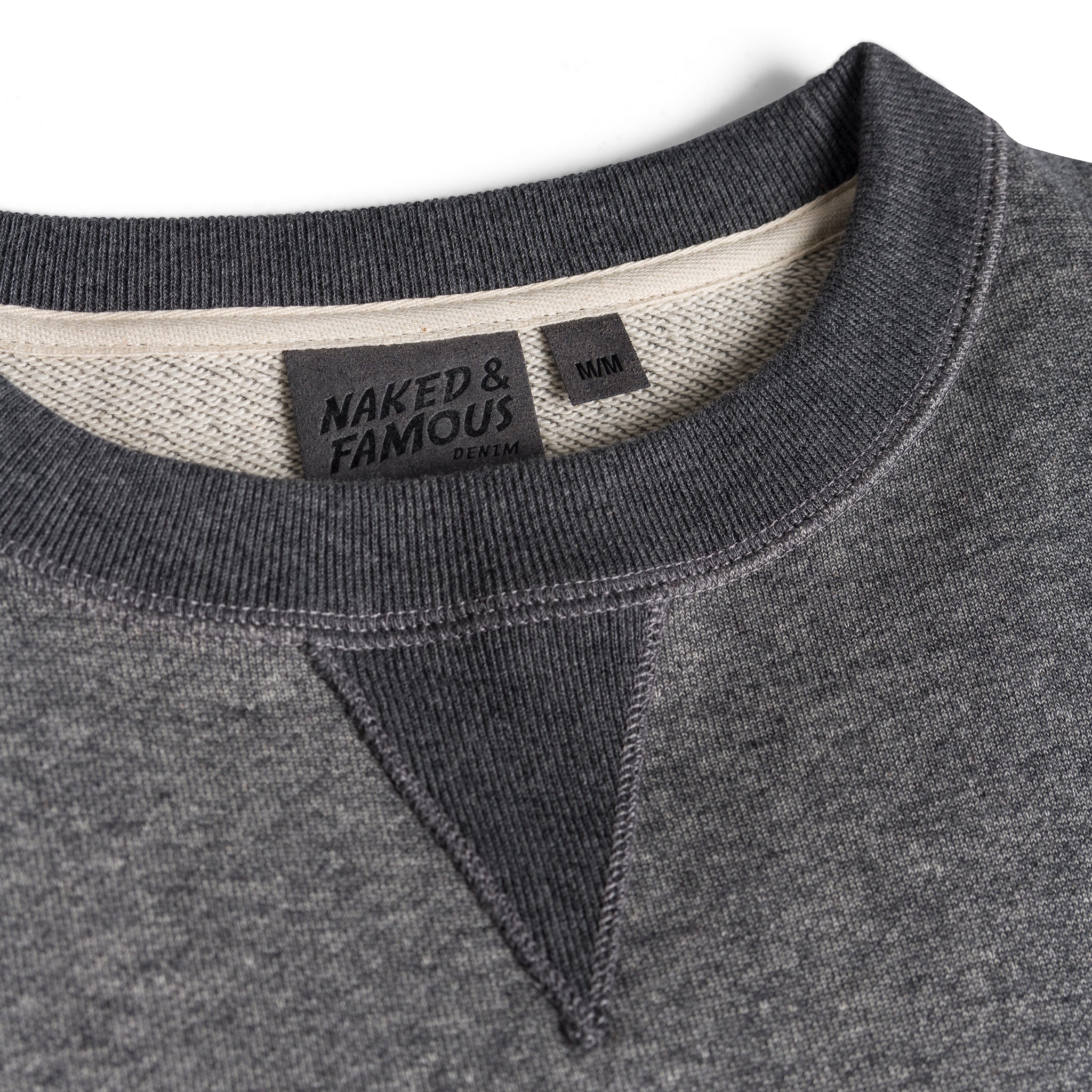 Crewneck - Heavyweight Terry - Charcoal by Naked & Famous Denim