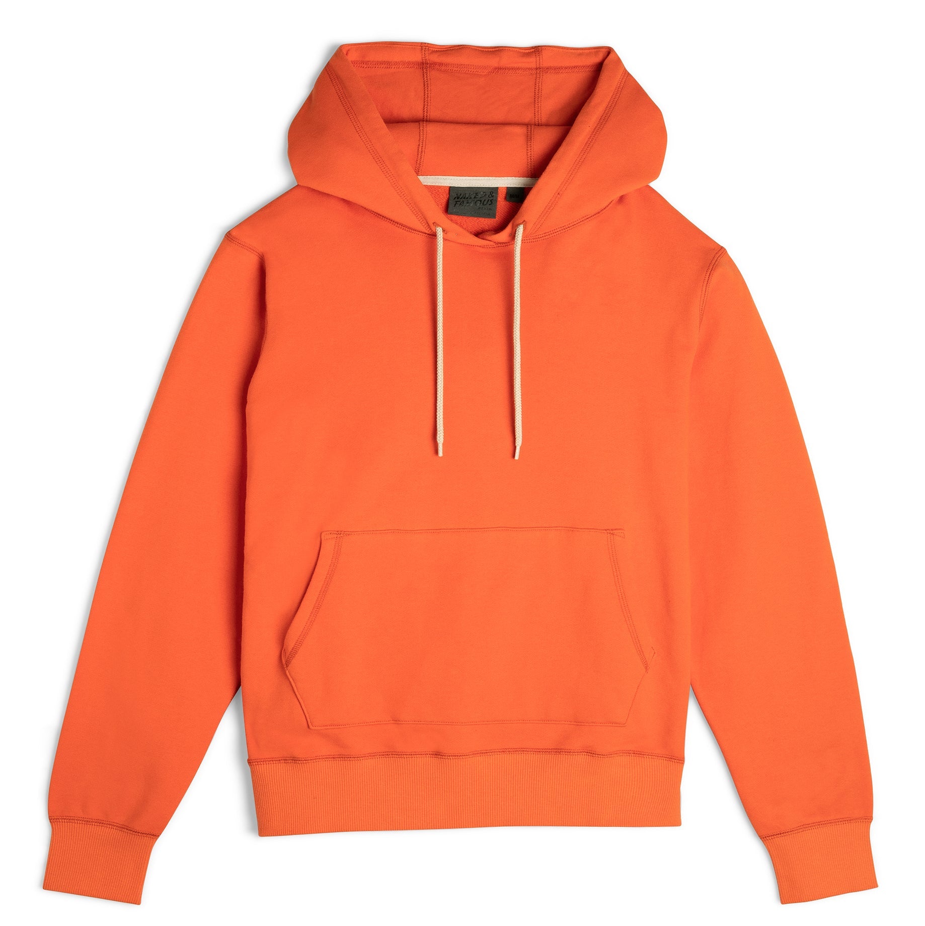 Pullover Hoodie - Orange Terry by Naked & Famous Denim