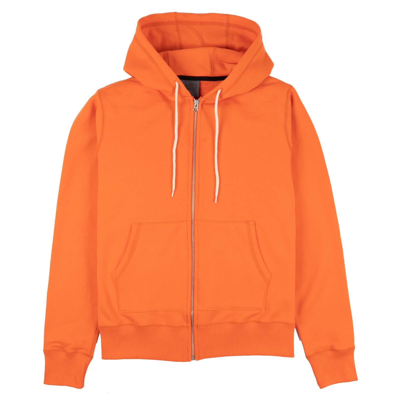 Zip Hoodie - Orange Terry by Naked & Famous Denim