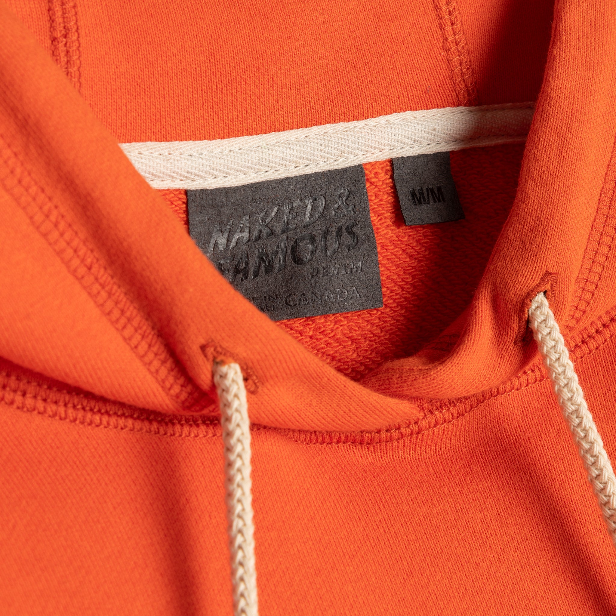Pullover Hoodie - Orange Terry by Naked & Famous Denim
