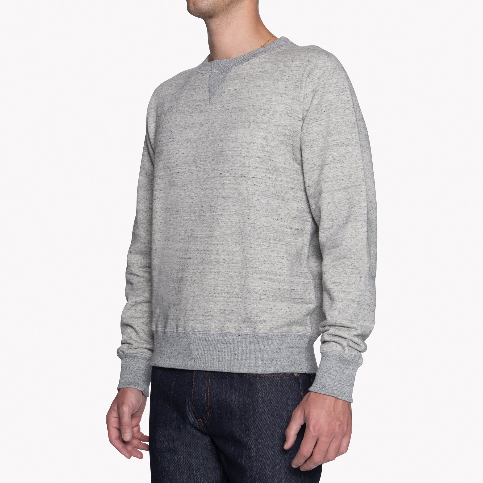 Crewneck - Heavyweight Terry - Grey by Naked & Famous Denim