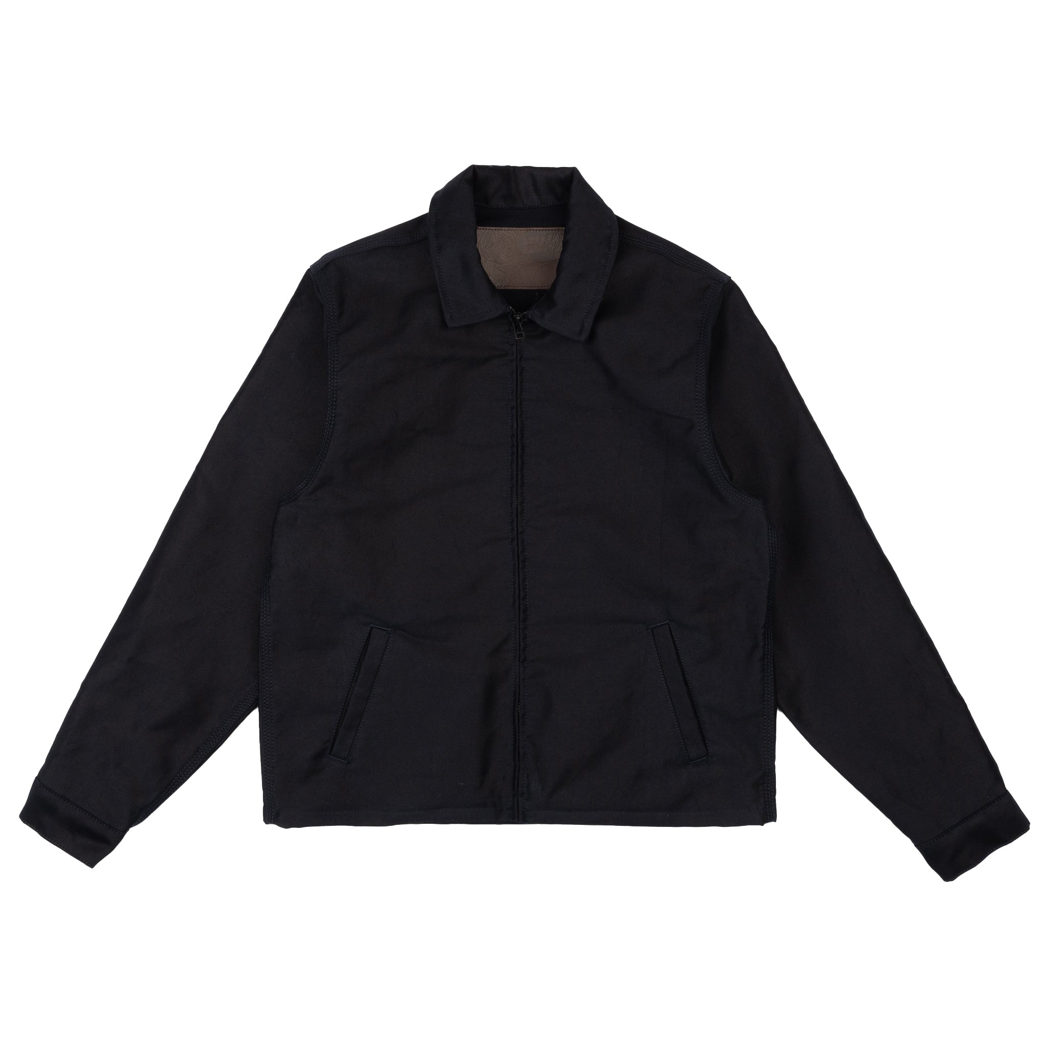 Zip Jacket - Brushed Jungle Cloth - Navy by Naked & Famous Denim