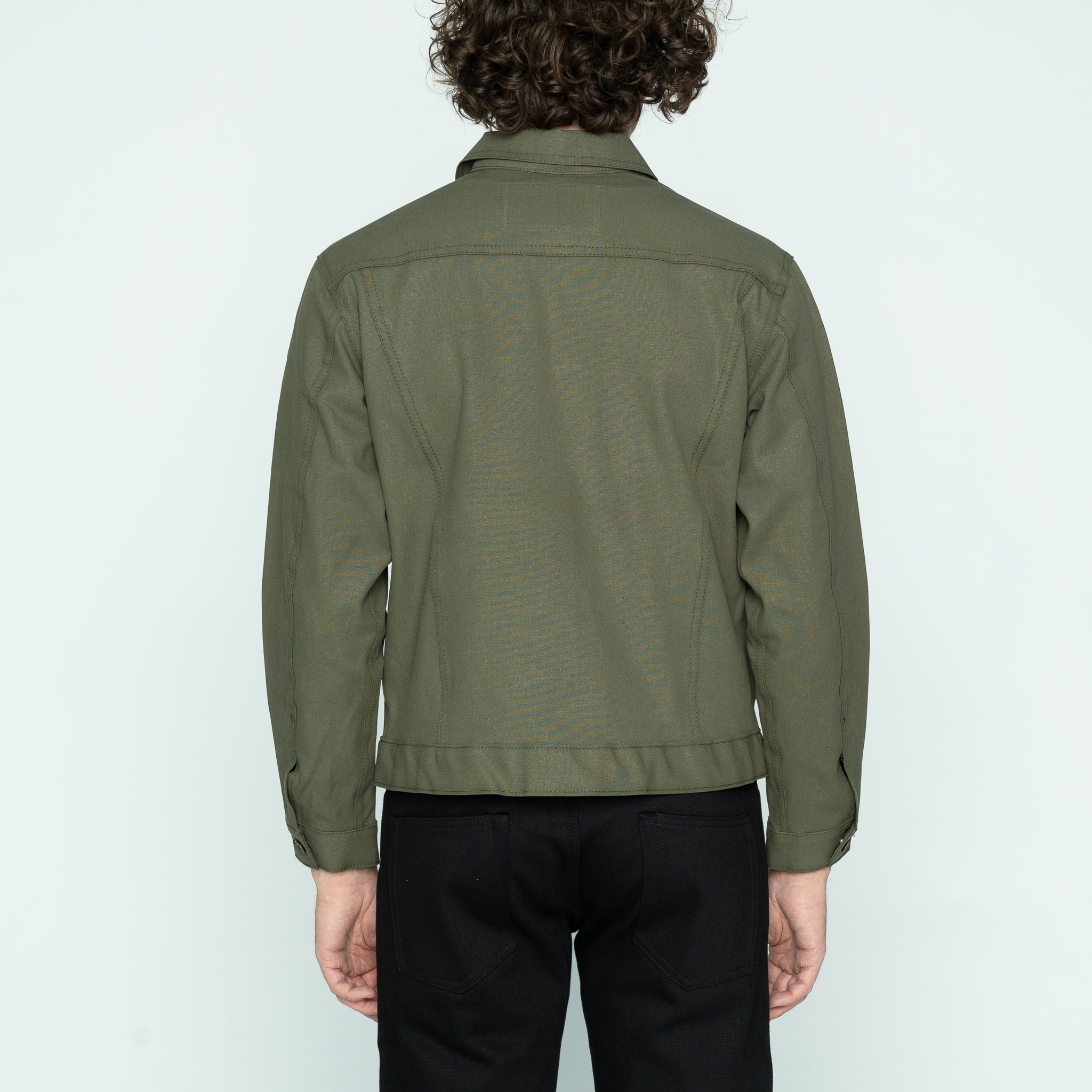 Denim Jacket - Army Green Duck Selvedge by Naked & Famous Denim
