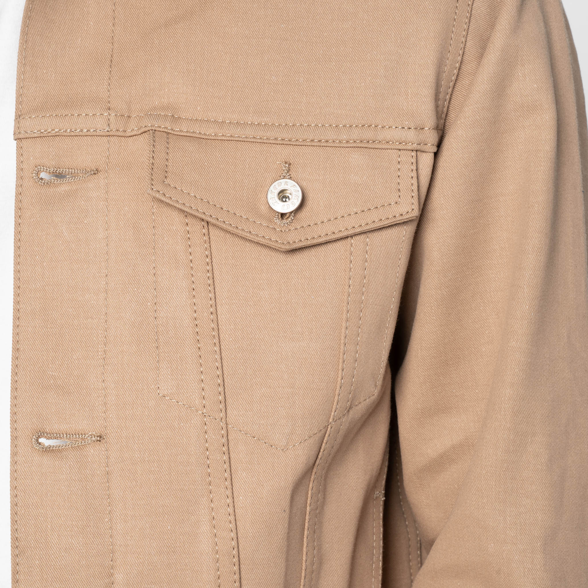 Denim Jacket - Selvedge Slacks Beige by Naked & Famous Denim