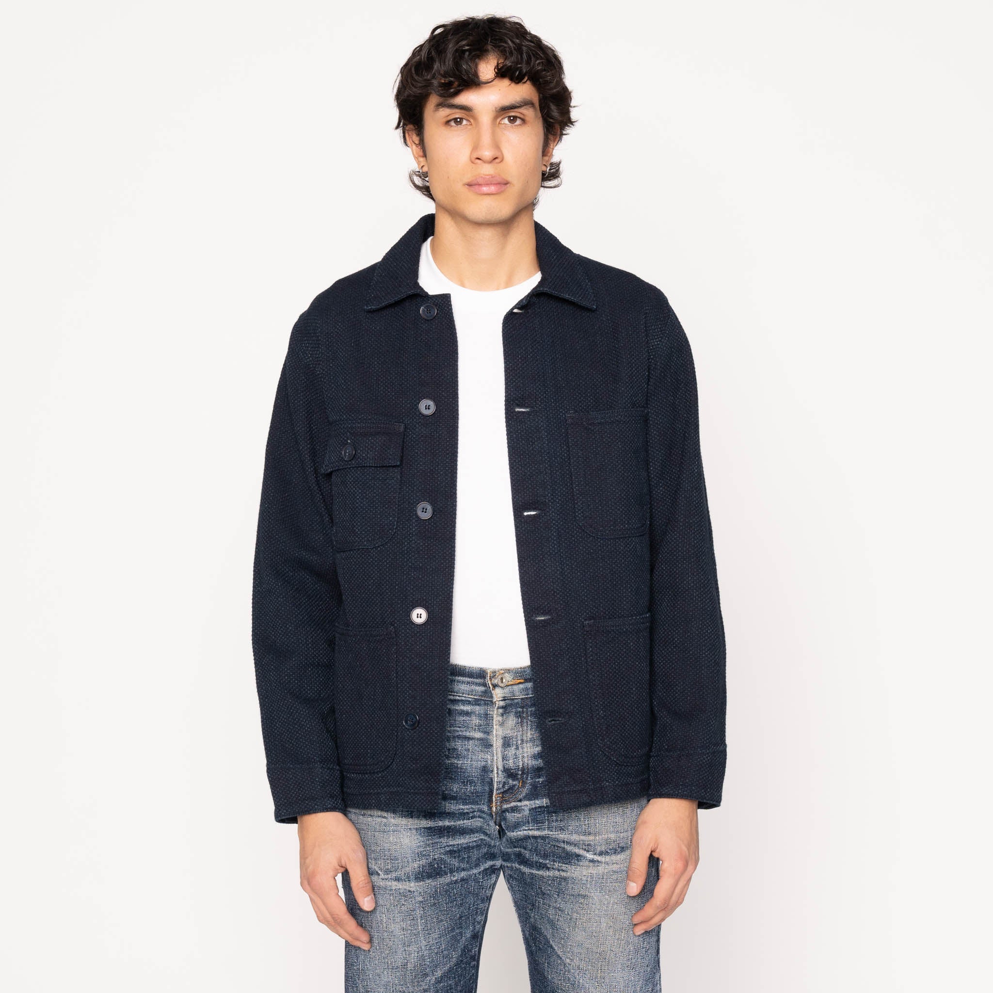 Chore Coat - Indigo Sashiko by Naked & Famous Denim