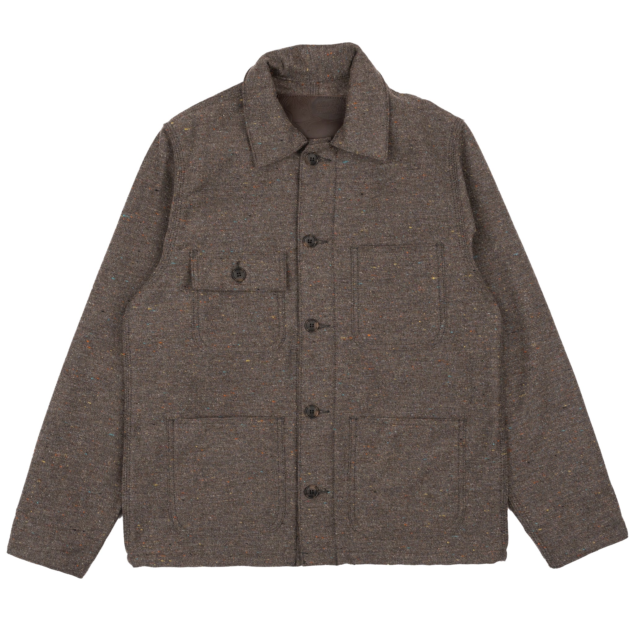 Chore Coat - Wool Blend Multi Nep - Brown by Naked & Famous Denim