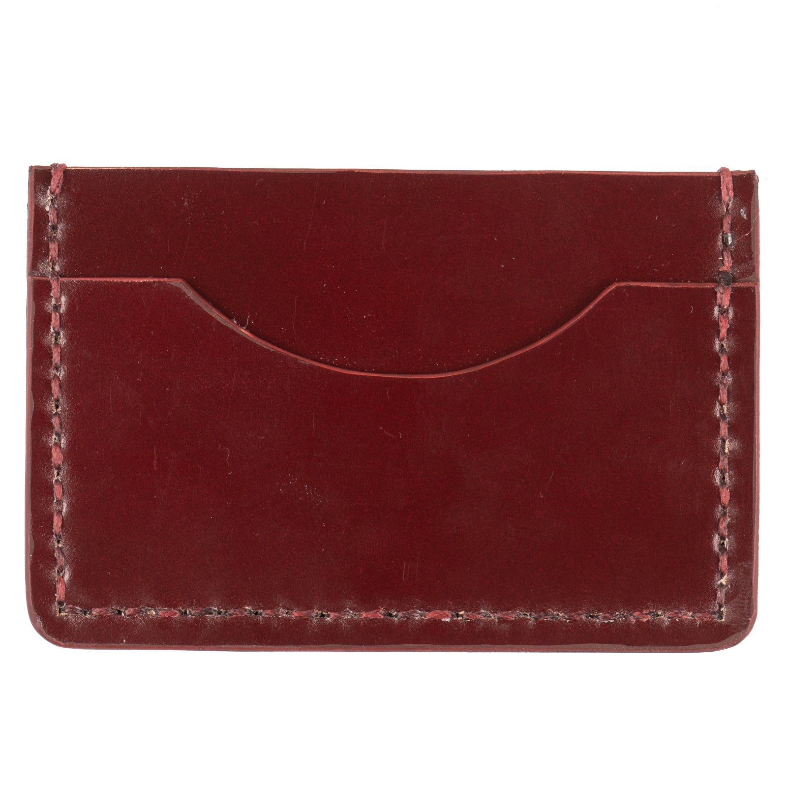 Card Case - Cordovan Leather - Oxblood by Naked & Famous Denim