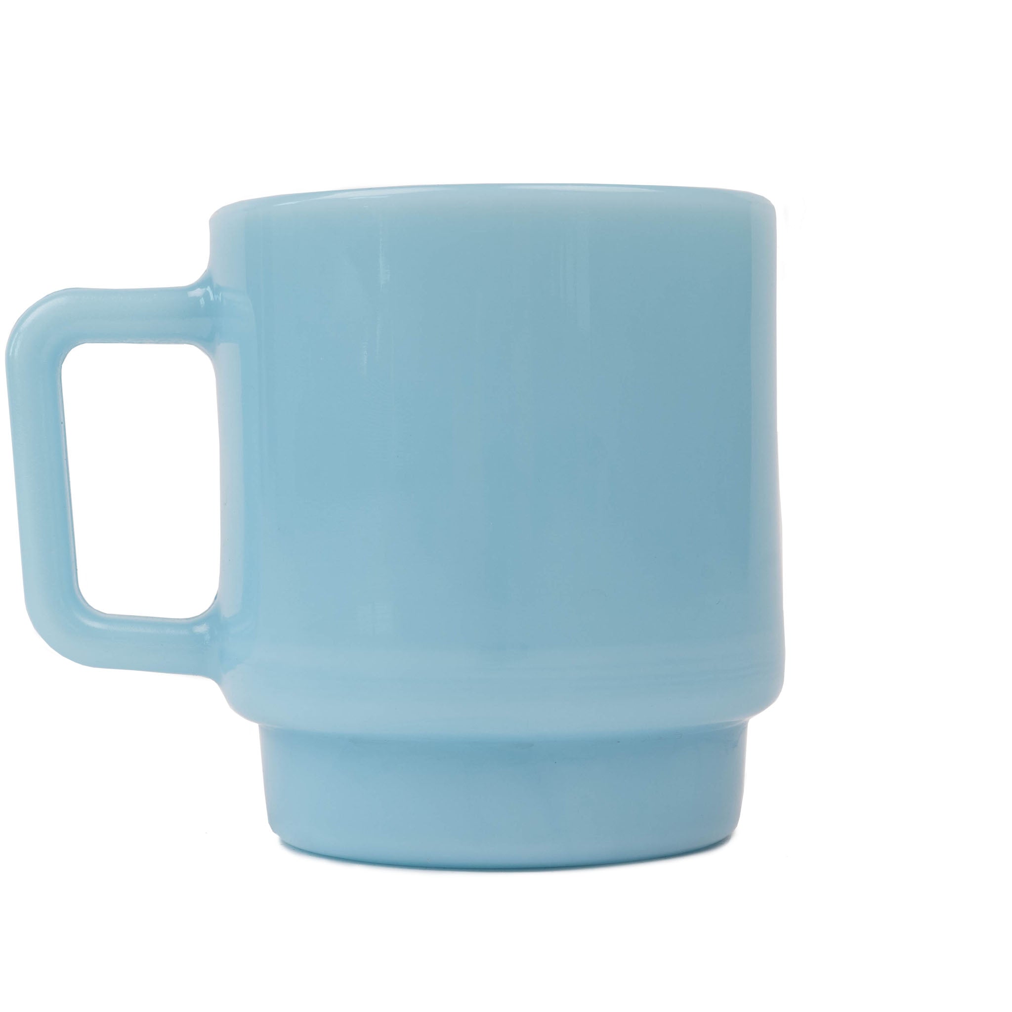 Milk Glass Stackable Mug - Delphite Blue by Naked & Famous Denim