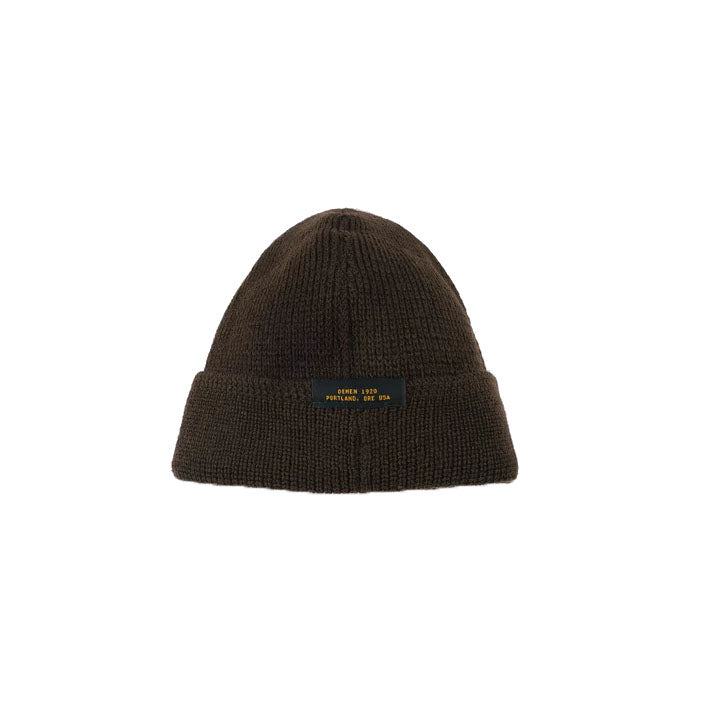 Wool Knit Watch Cap - Brown by Dehen 1920
