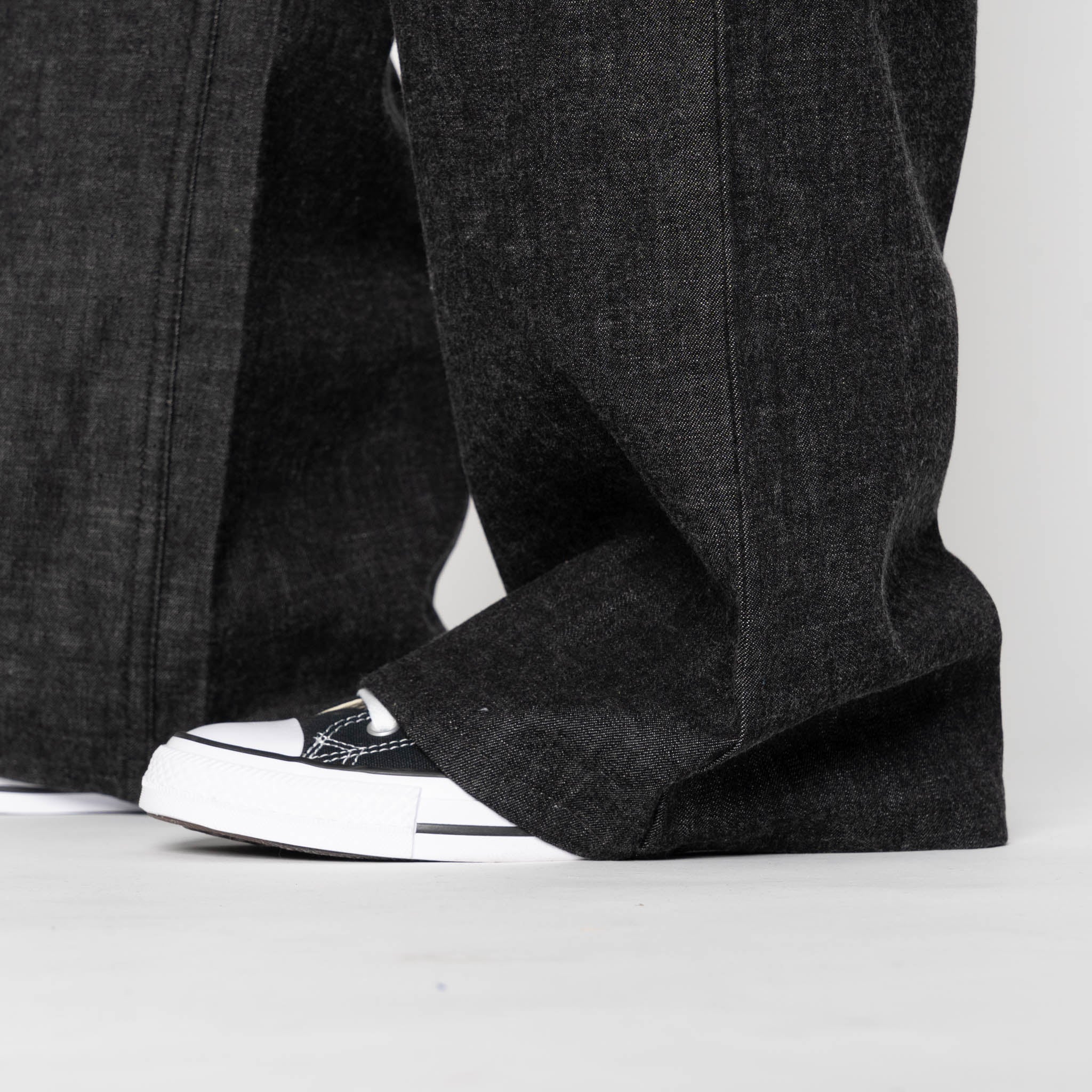 Wide Wild West - Black Lightweight Denim - Black by Naked & Famous Denim